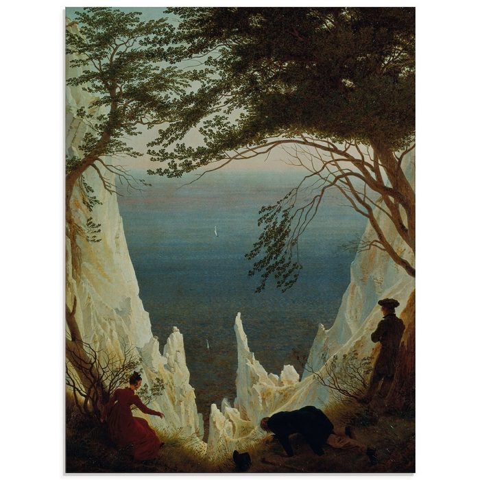 Artland Glasbild Die Kreidefelsen von Rügen. 1818/1819. Felsen (1 St) in verschiedenen Größen