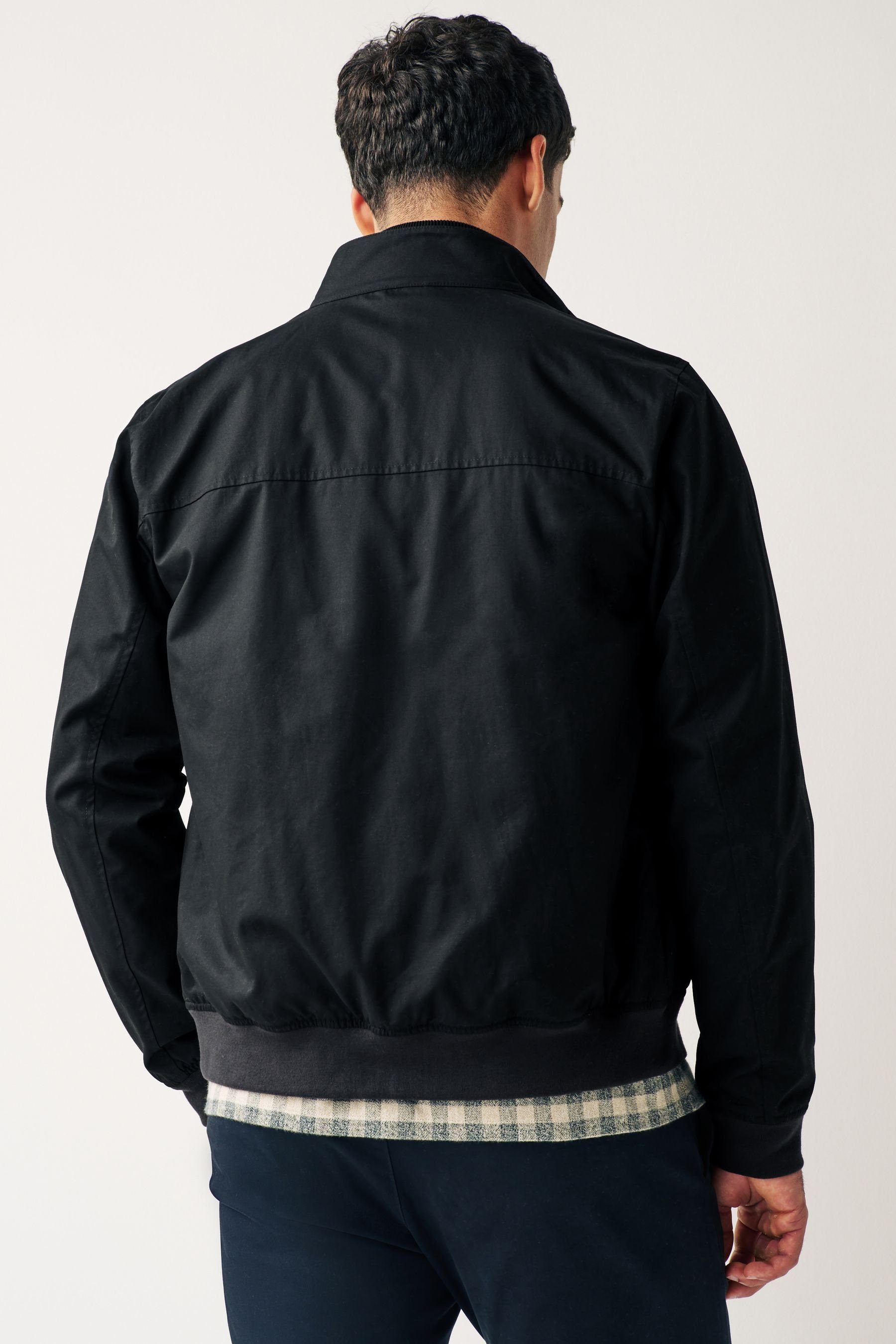 Next Blouson Wasserabweisende Harrington-Jacke mit Karofutter (1-St) günstig online kaufen