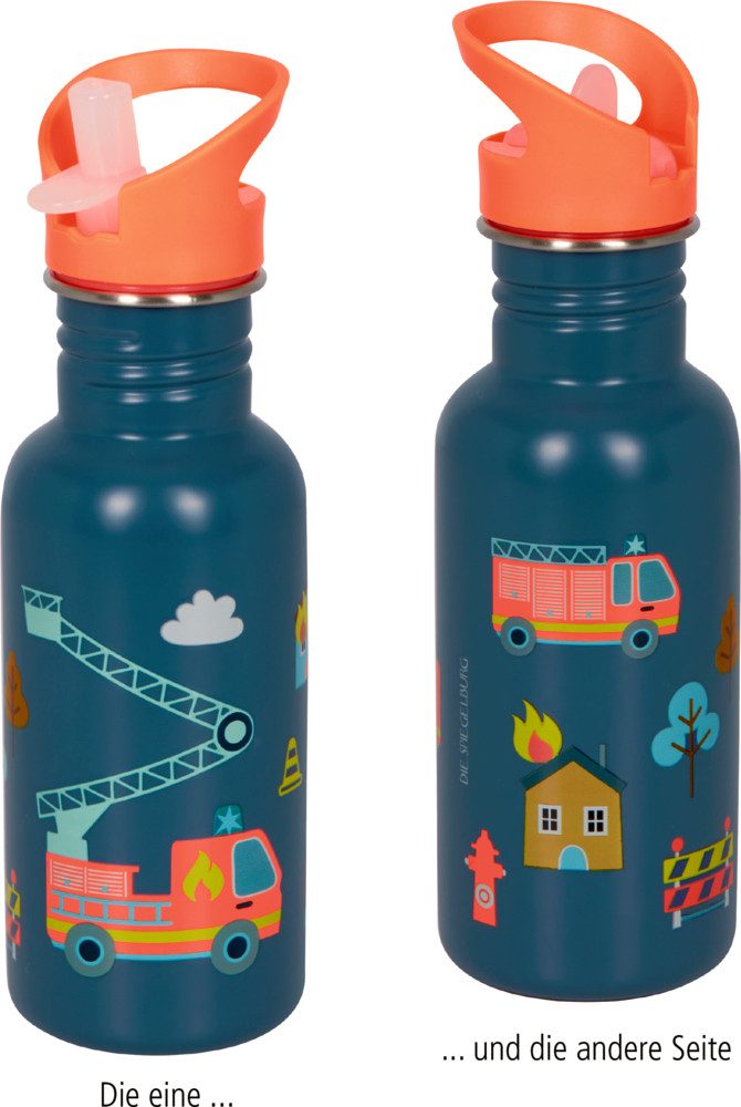 COPPENRATH DIE SPIEGELBURG Trinkflasche Edelstahlflasche Feuerwehr - Wenn ich mal groß bin (ca.0,5 l), mit langlebig, sicherer Trinklösung
