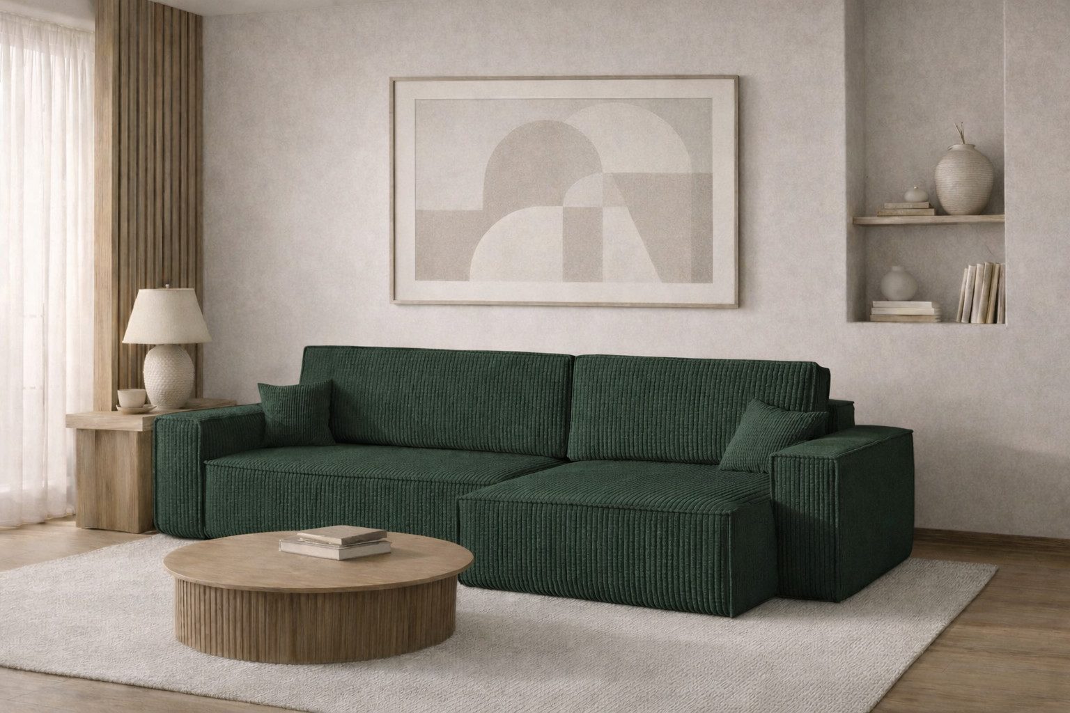 Kaiser Möbel Ecksofa mit schlaffunktion und bettkasten, BEST XL stoff Poso, Quelle, Verita, Mit Bettfunktion und Bettzeugfach
