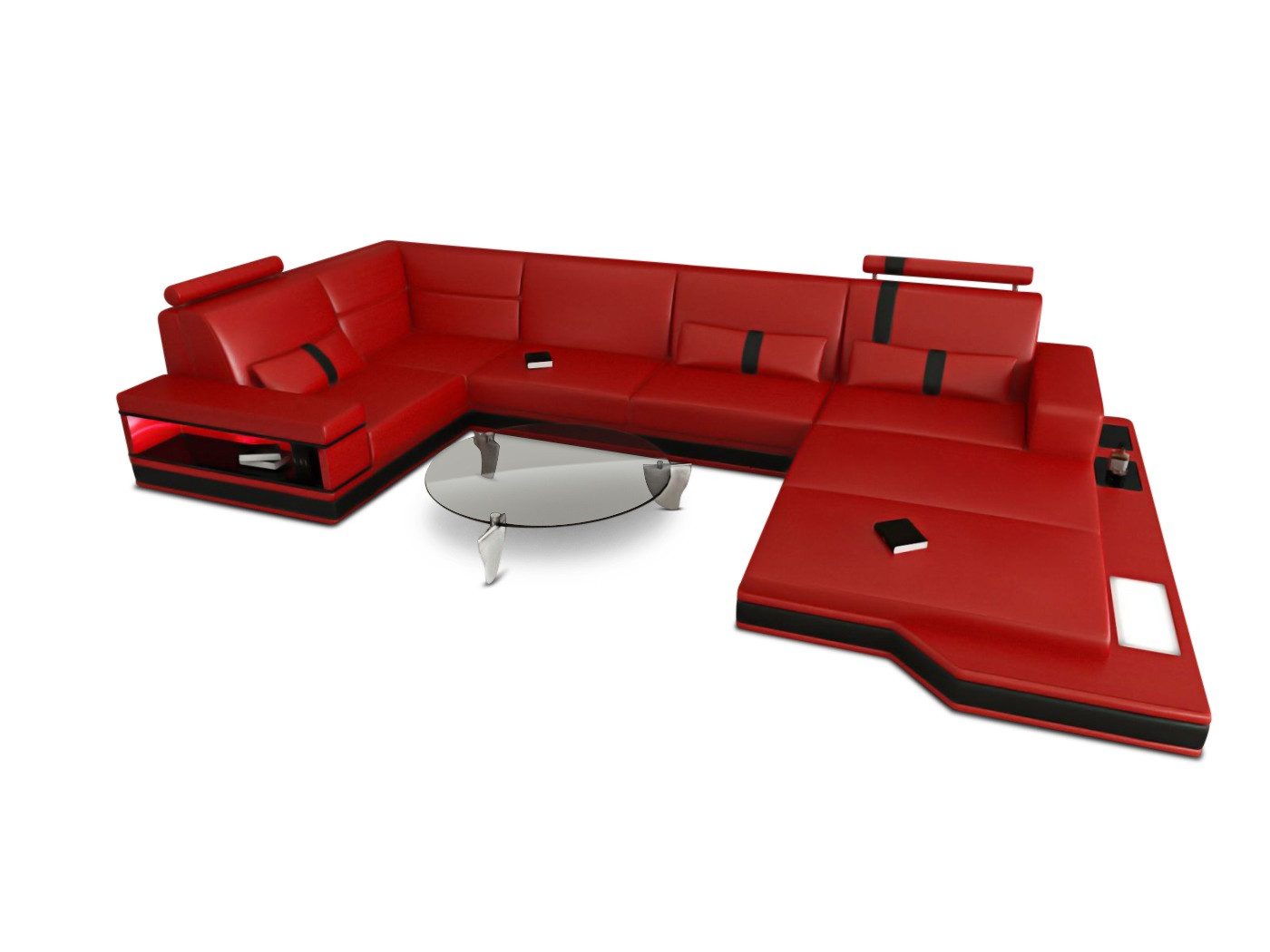 Sofa Dreams Wohnlandschaft Ledersofa Ledercouch Messana günstig online kaufen