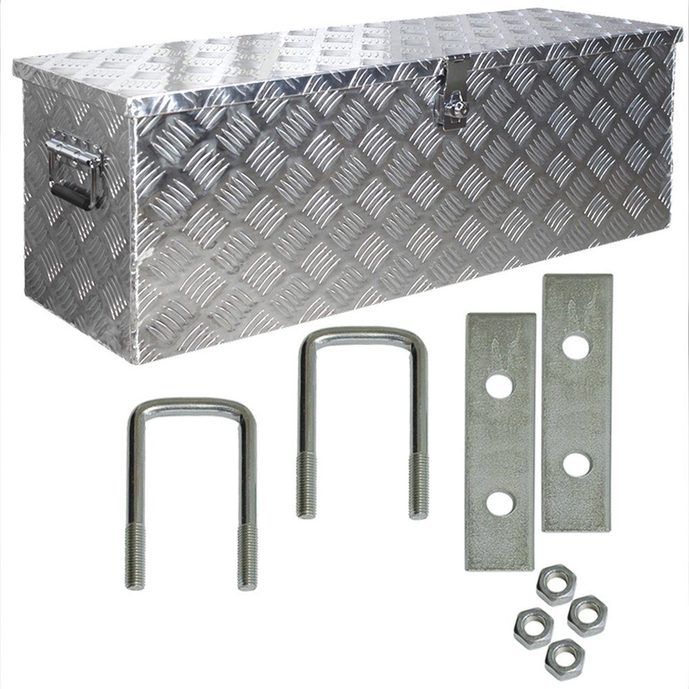 Anhänger-Deichselbox Truckbox Deichselbox Deichselkasten D100 inkl. Montagesatz Aluminium