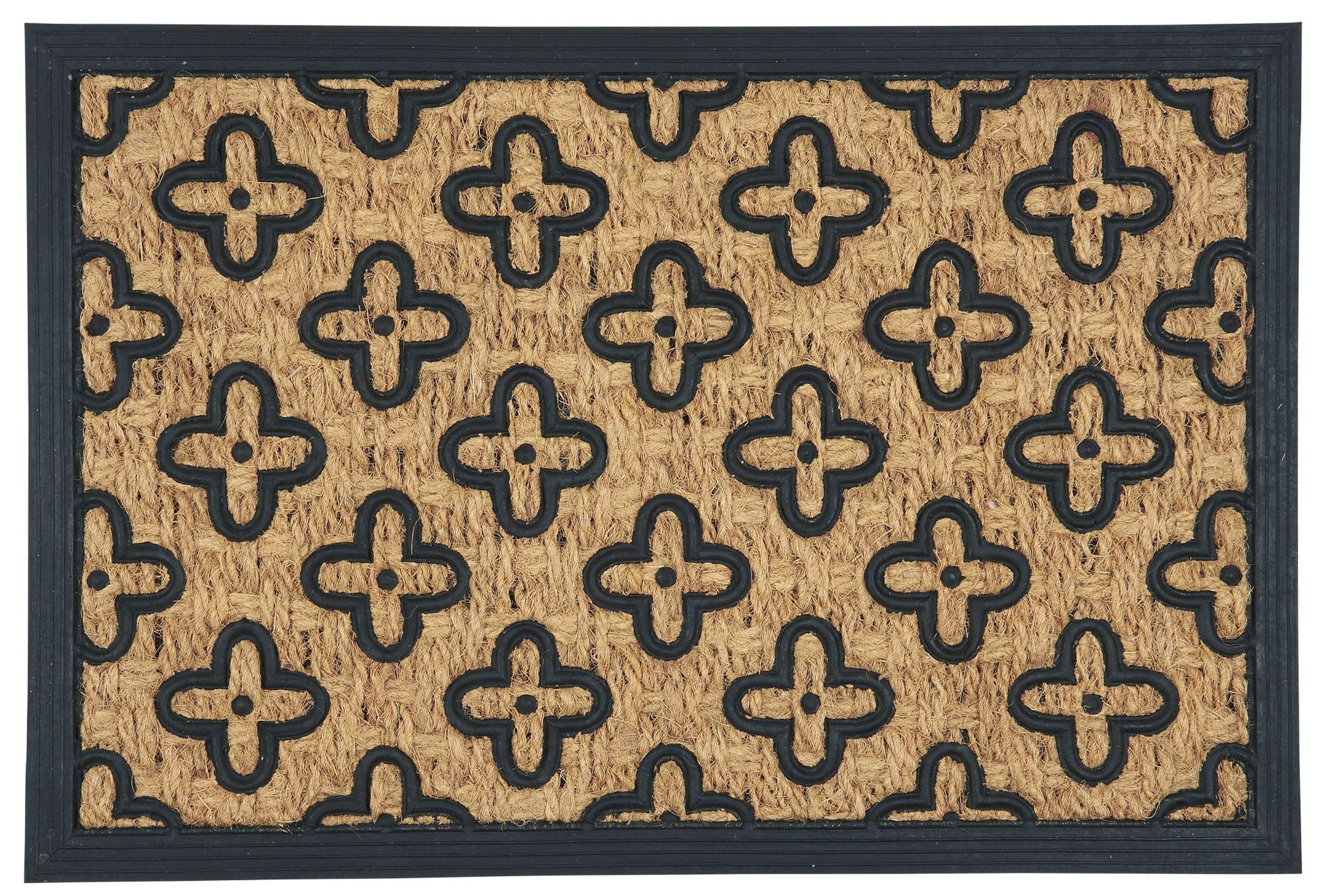 Ib Laursen Fußmatte Ib Laursen - Fußmatte Türmatte Fußabtreter 40x60cm Blumen Kokos PVC