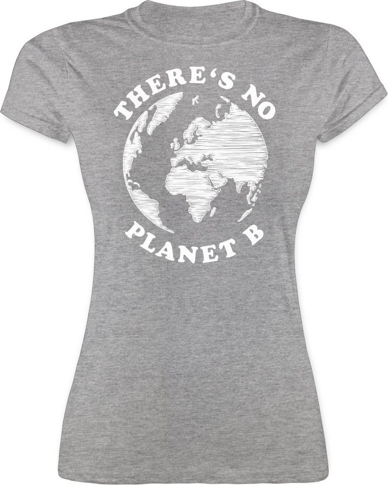 Es gibt kein Planet B Weißes T-Shirt Damen Kurzarm Sommer T-Shirt Größe S-XL