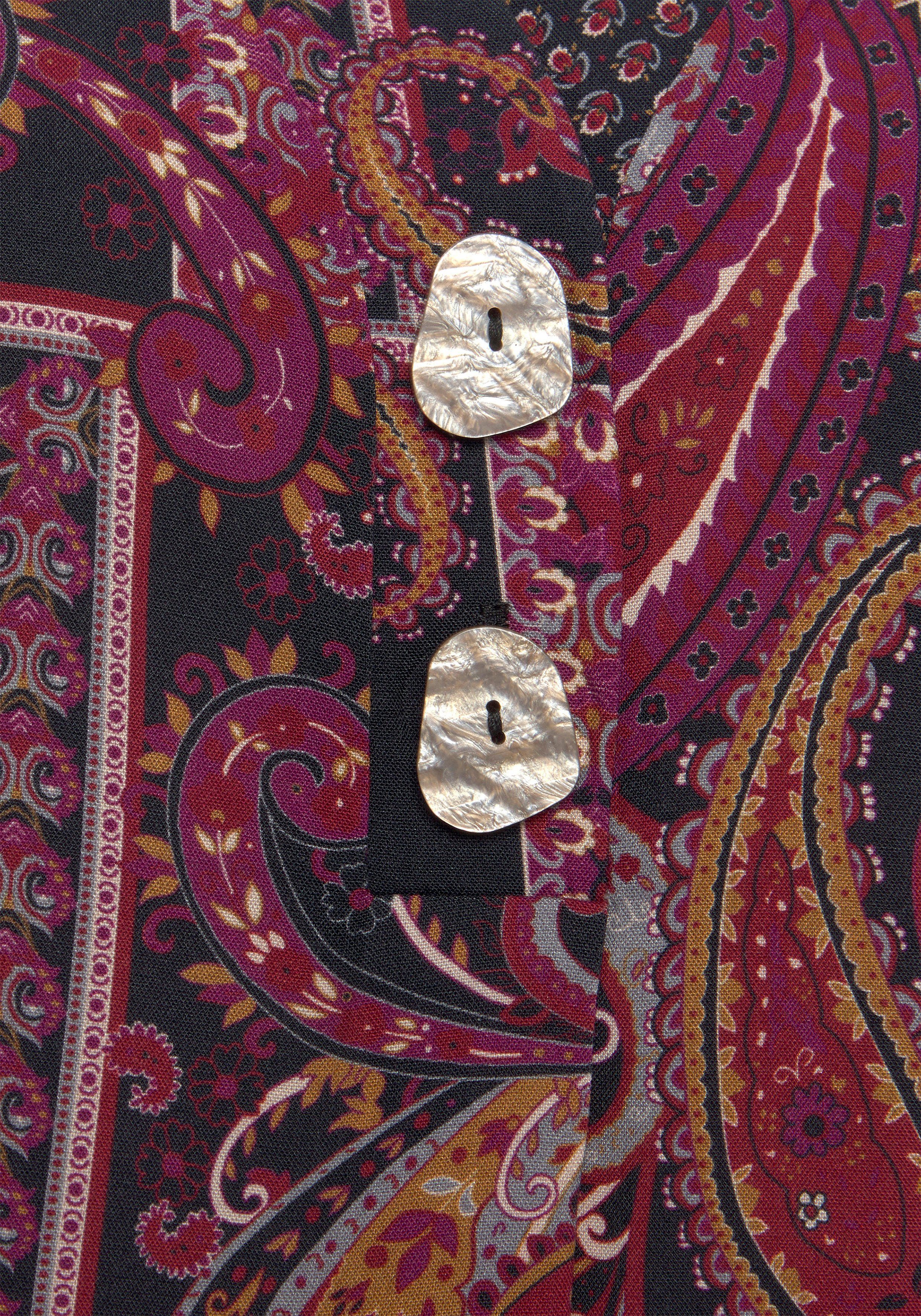 LASCANA Schlupfbluse mit modischen Knöpfen, Paisleymuster, Damenbluse