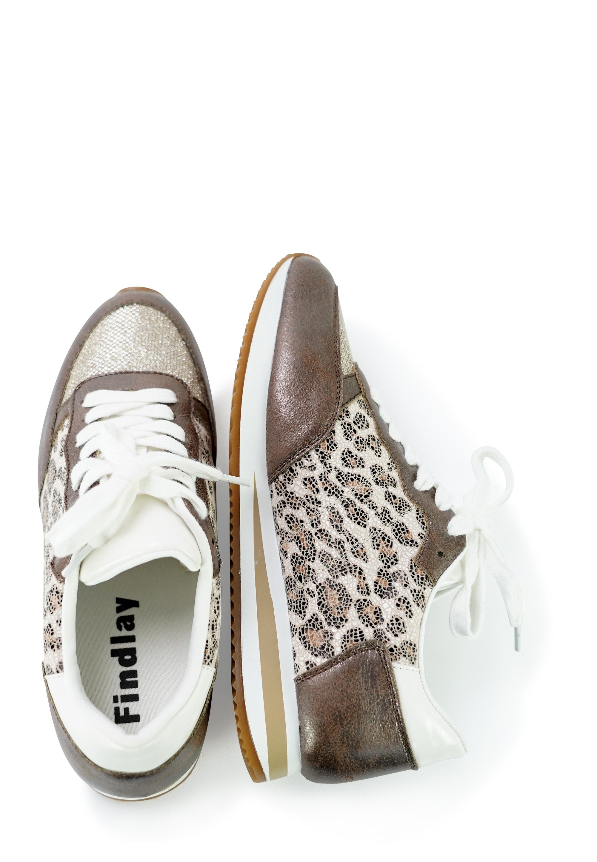 mit Sneaker Findlay trendigem LEO Leopardenmuster