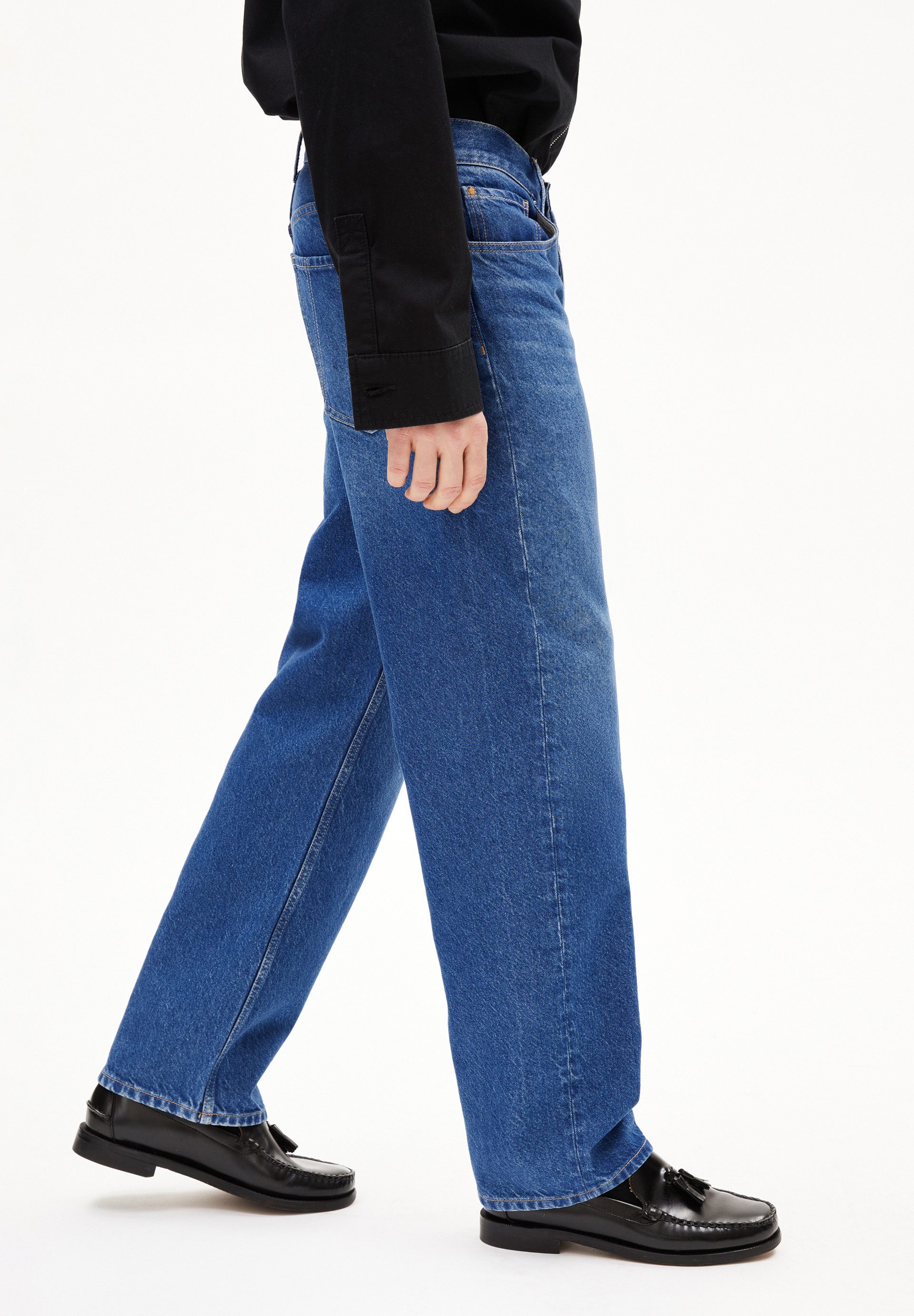 Armedangels Straight-Jeans AARY (Non-Stretch, Straight Fit) Mid waist