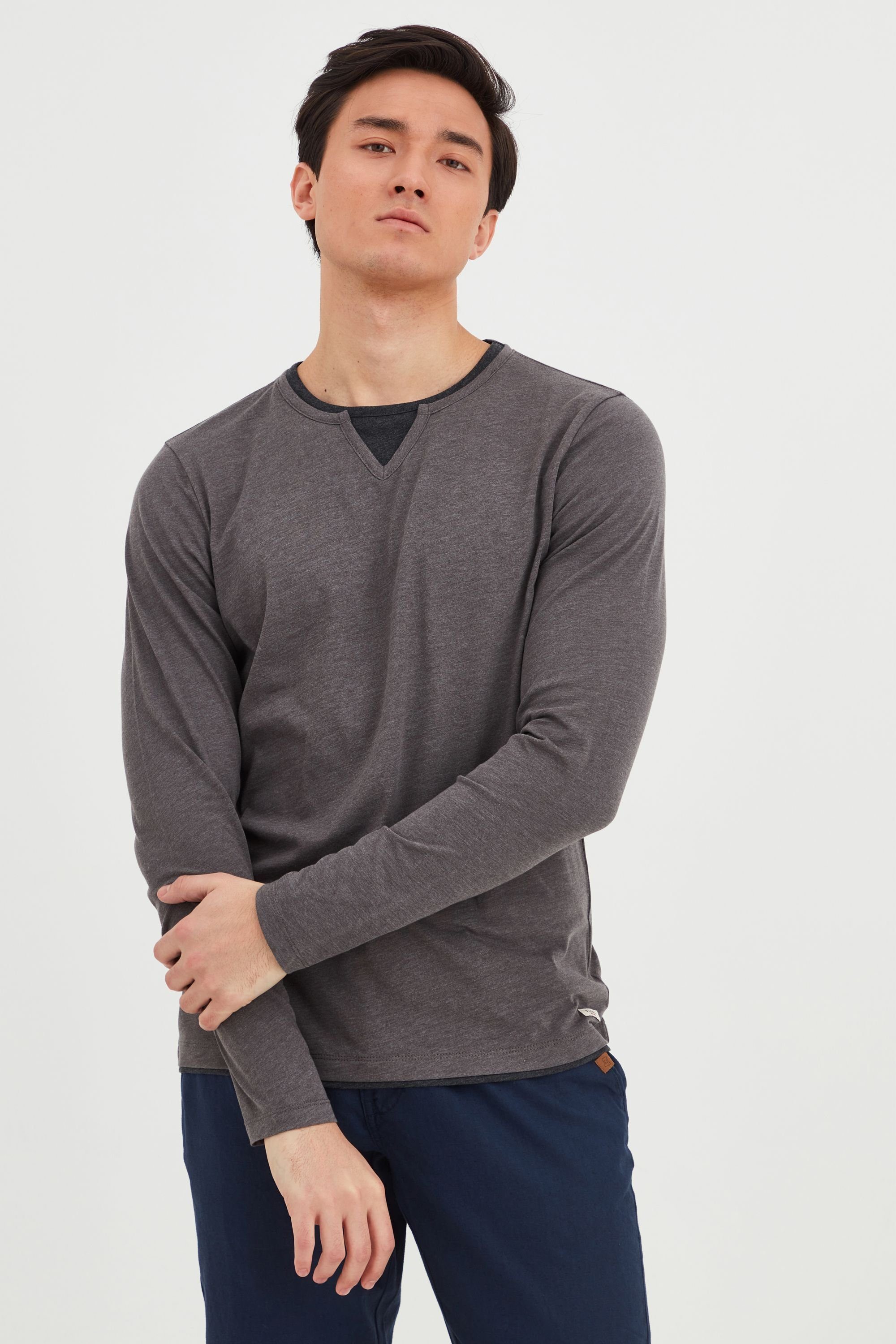 Blend Rundhalsshirt BHLeonas Klassisches Langarmshirt mit günstig online kaufen