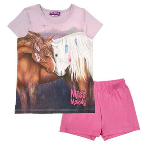 Miss Melody Shorty Miss Melody Shorty Pyjama Schlafanzug kurz Pferde (2 tlg)
