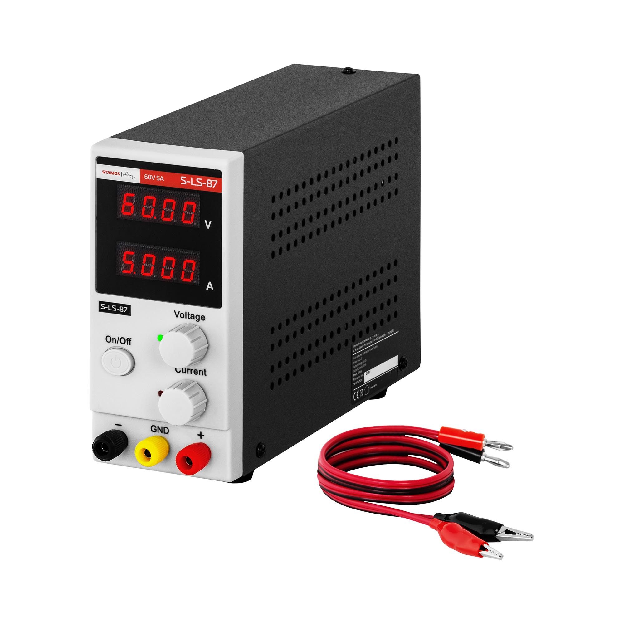 Stamos Welding Group Labornetzgerät 0- 60 V 0- 5 A DC 300 W Labornetzteil Netzgerät Trafo Labor-Netzteil