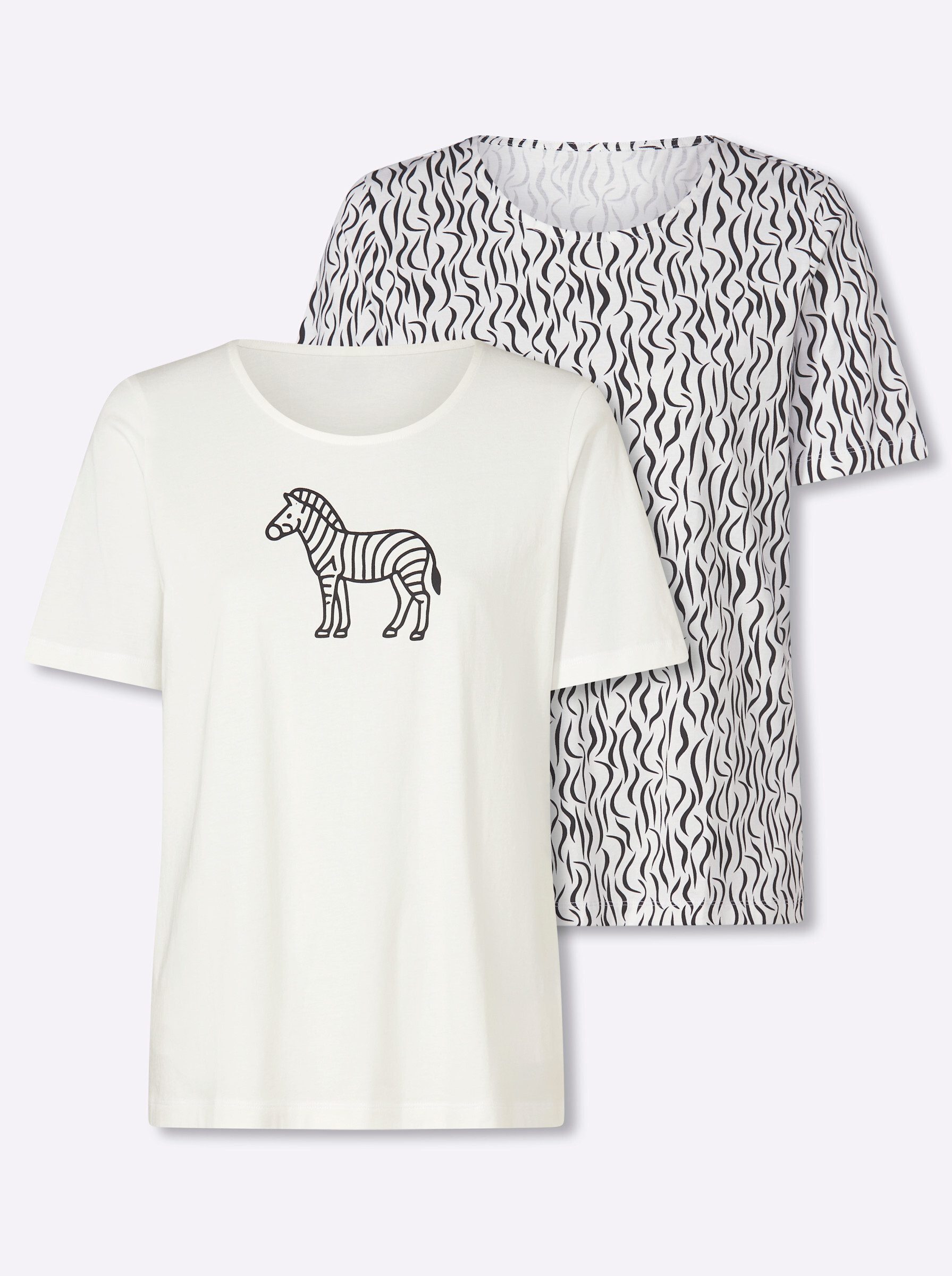 Sieh an! T-Shirt Doppelpack Shirts Kurzarm