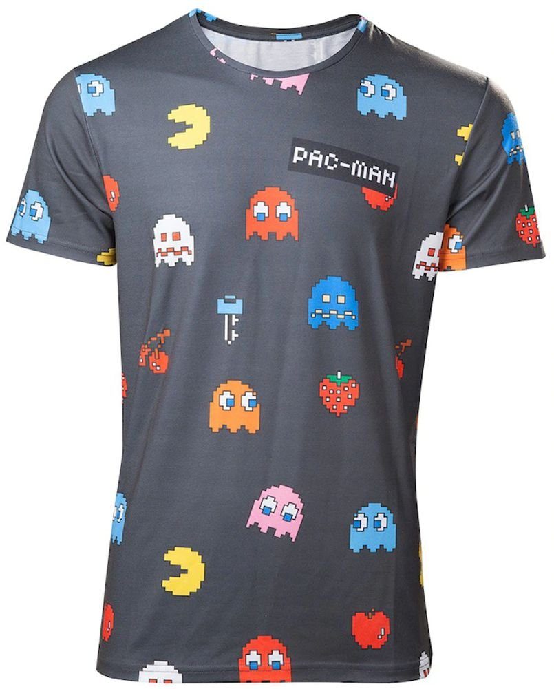 Pac-Man Print-Shirt PACMAN T-Shirt Computer Retrogames günstig online kaufen