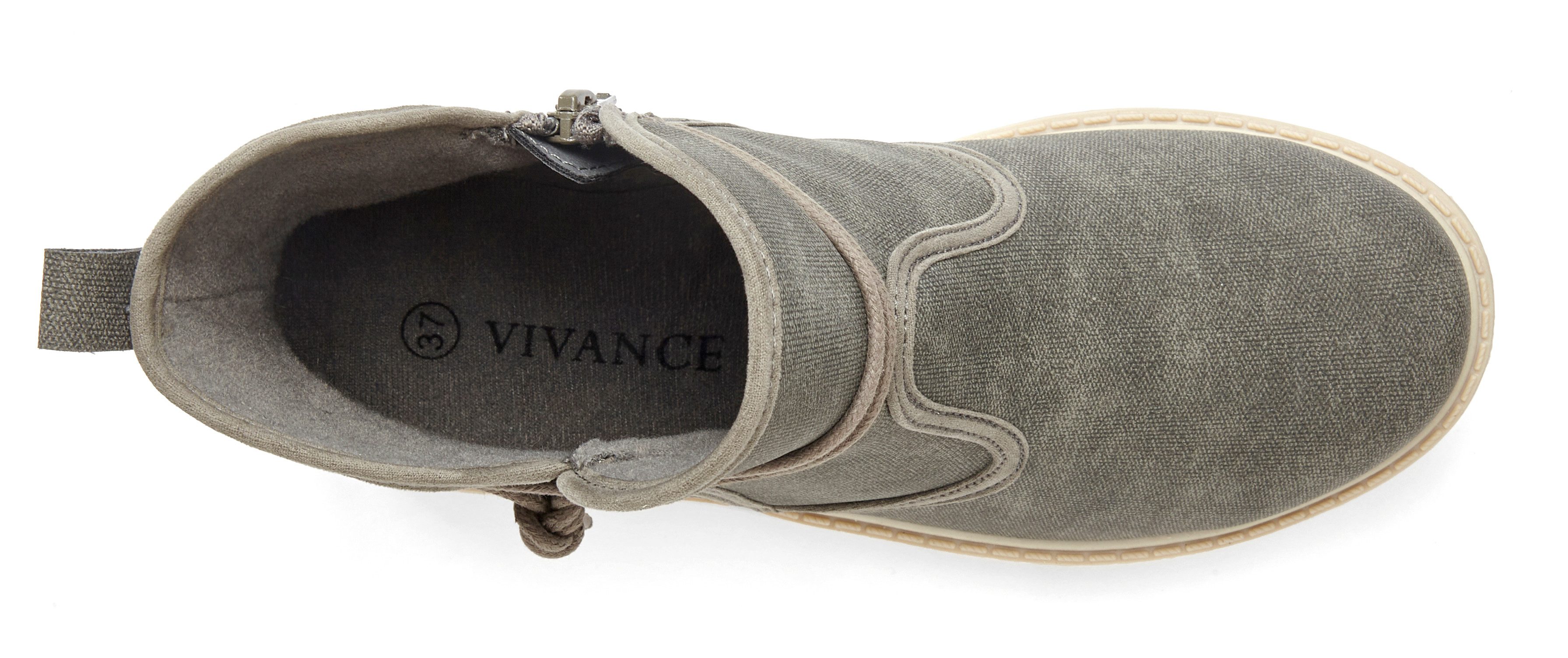 Vivance Boots, Stiefel Stiefelette mit raffinierten Bindebändern VEGAN