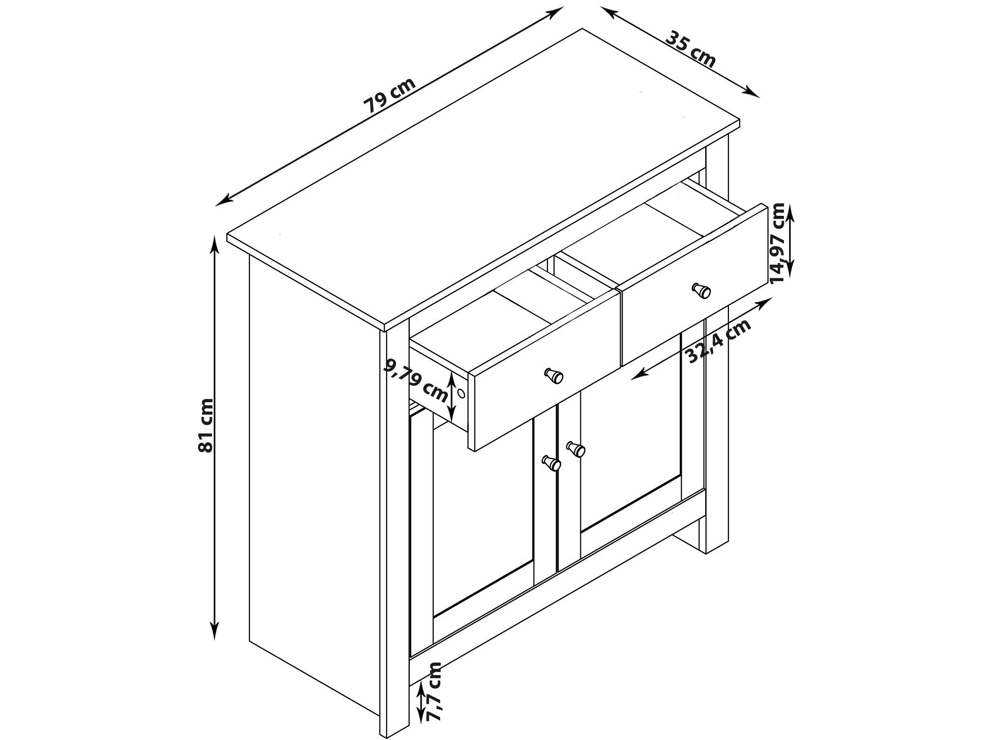 loft24 Sideboard Eddie, Schrank günstig online kaufen