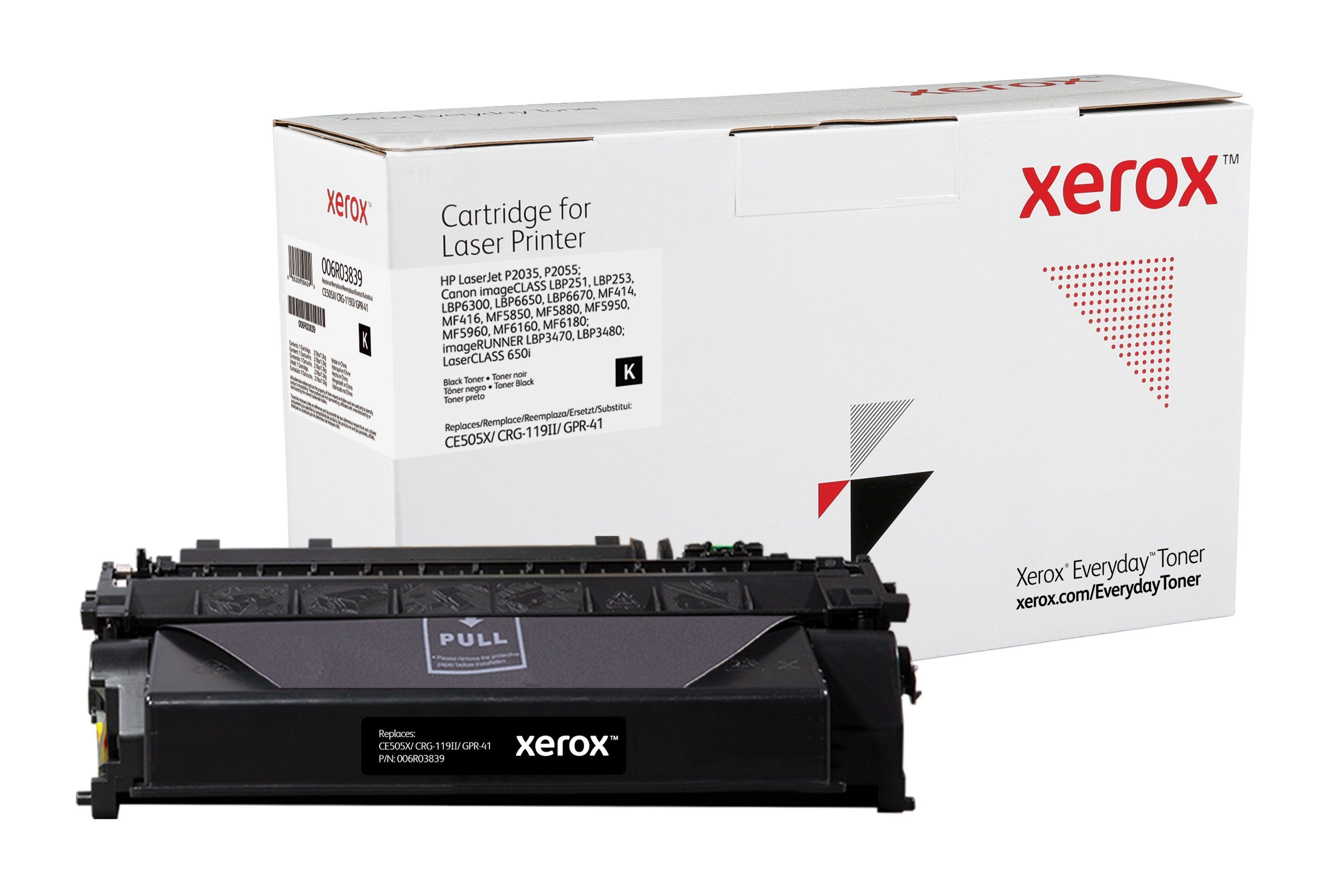 Xerox Tonerpatrone Everyday Schwarz Toner kompatibel mit HP 05X (CE505X/CRG-119II/GPR-41)