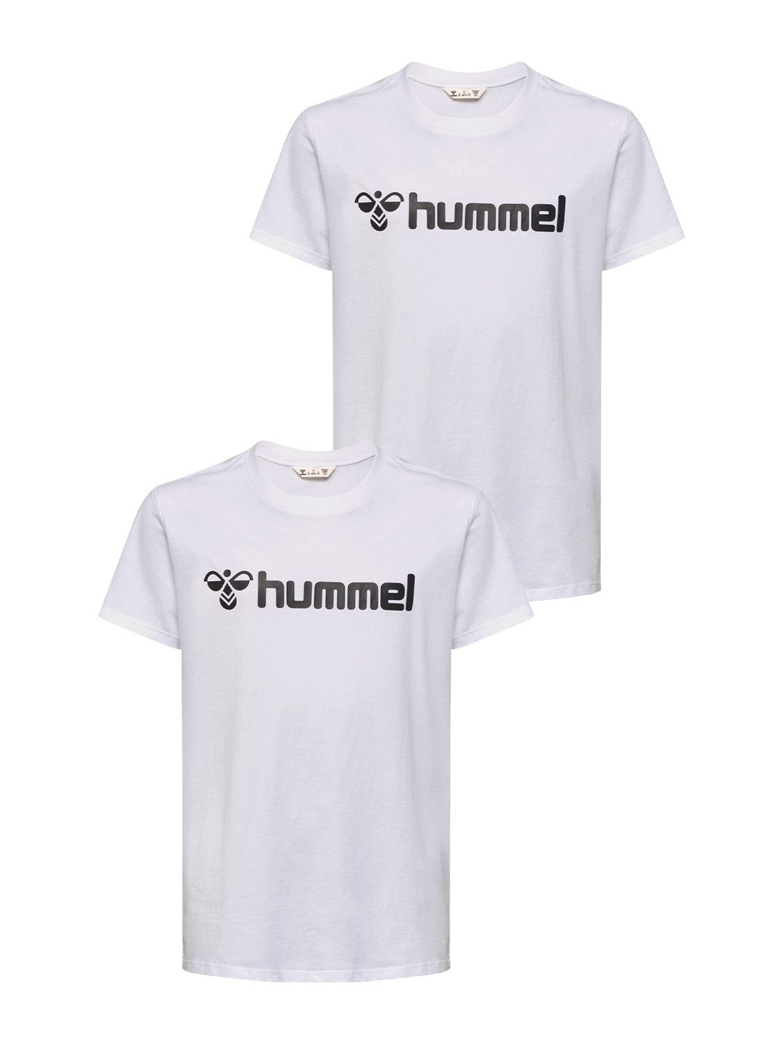T-Shirt 2er-SET Mit Logo Print und Rundhals