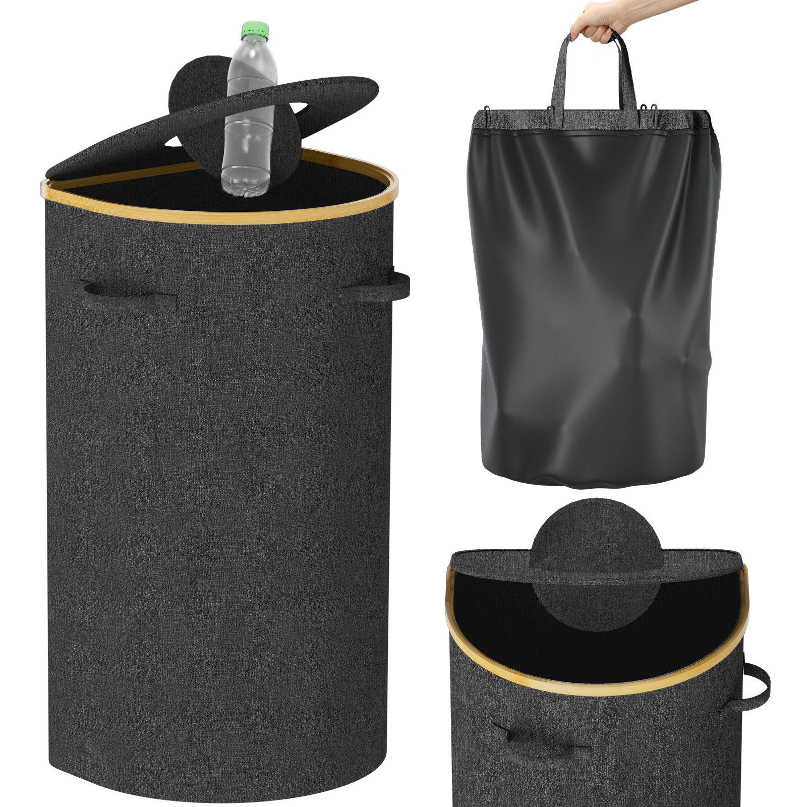 skelo Flaschenkorb Pfandflaschen Sammelbehälter mit Deckel 100L Flaschensam günstig online kaufen