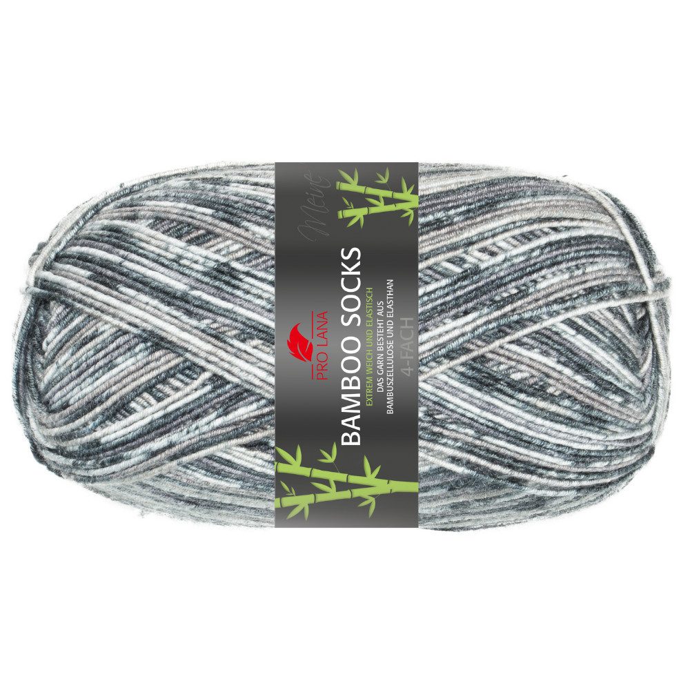 Pro Lana BAMBOO SOCKS color Häkelwolle, 400 m (seidenweiche und vegane 4-fach Sockenwolle), 100 g