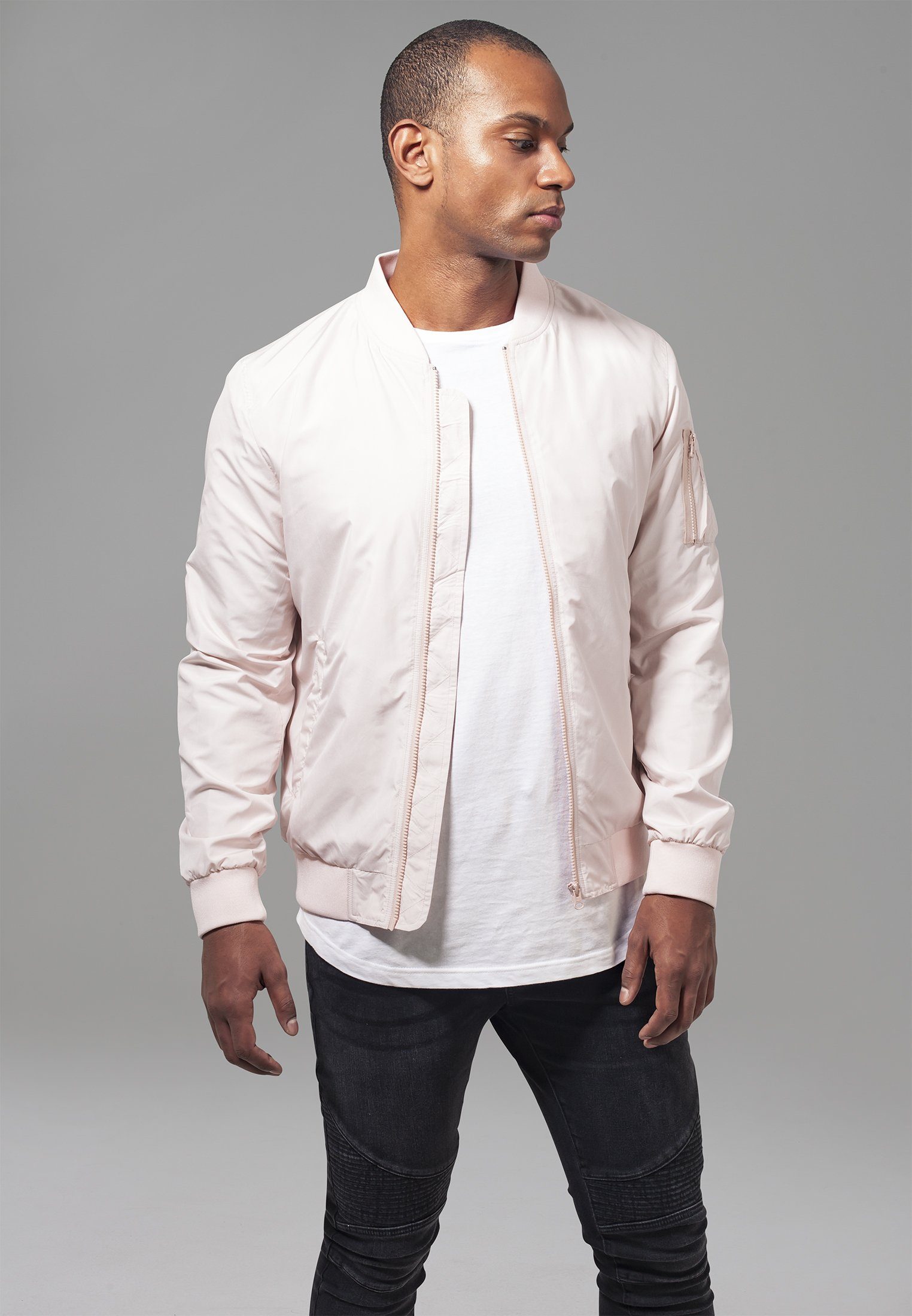 URBAN CLASSICS Outdoorjacke Light Bomber Jacket (1-St) lightpink