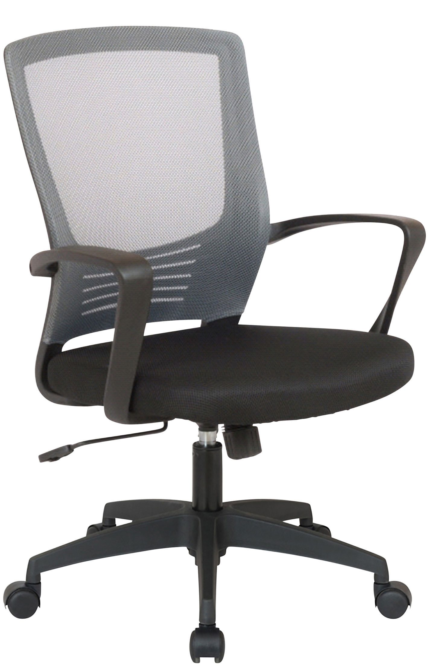 furnicato Bürostuhl Kampen 91-101x58x53 cm schwarz/grau (1 St)