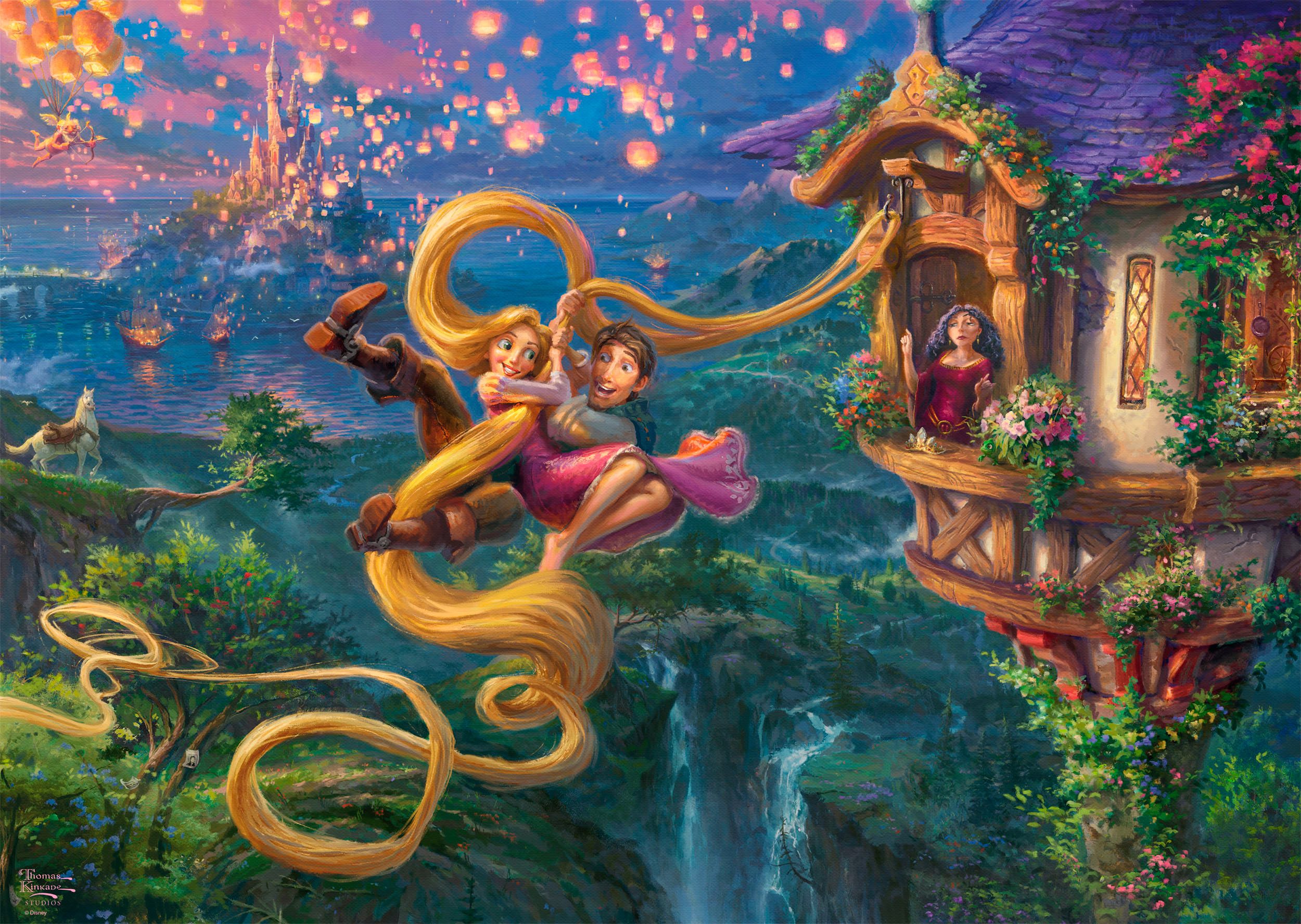 Schmidt Spiele Puzzle Disney, Rapunzel Tangled up in Love von Thomas Kinkad günstig online kaufen