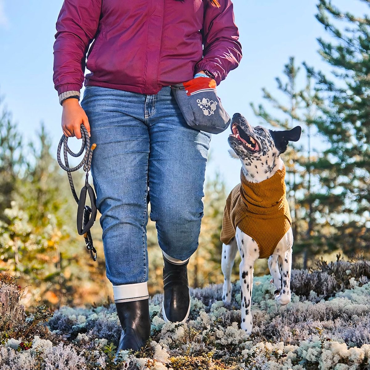 HURTTA Leckerlibeutel Belohnungstasche Treat Pocket ECO granite mix