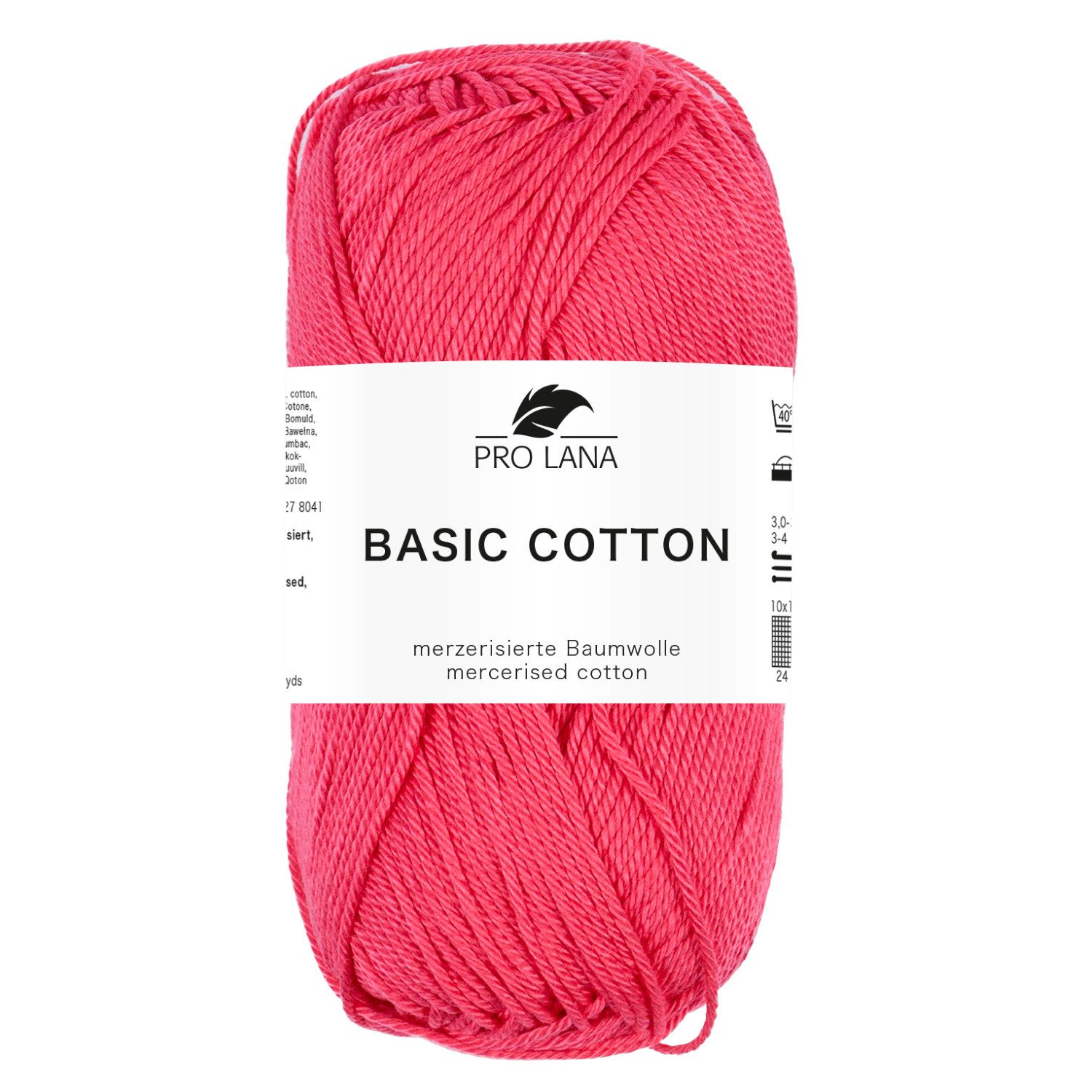 Pro Lana Pro Lana BASIC COTTON Baumwollgarn 50 g Häkelwolle, 125 m (Perfektes Baumwoll-Garn für leichte Pullover, Mützen und Accessoires), 50 g