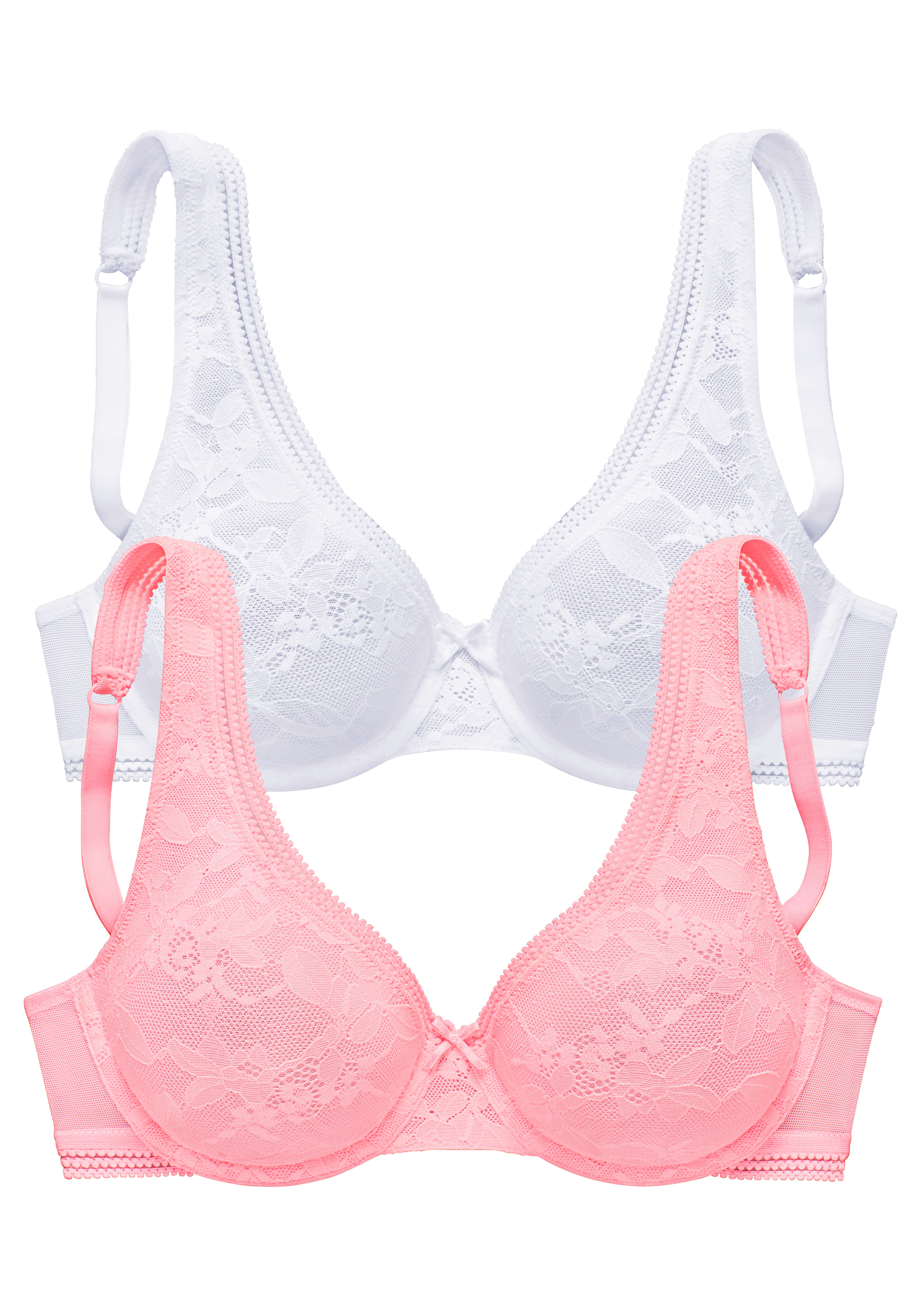 petite fleur by Lascana T-Shirt-BH (Packung, 2 Stück) mit Bügel im günstigen Doppelpack
