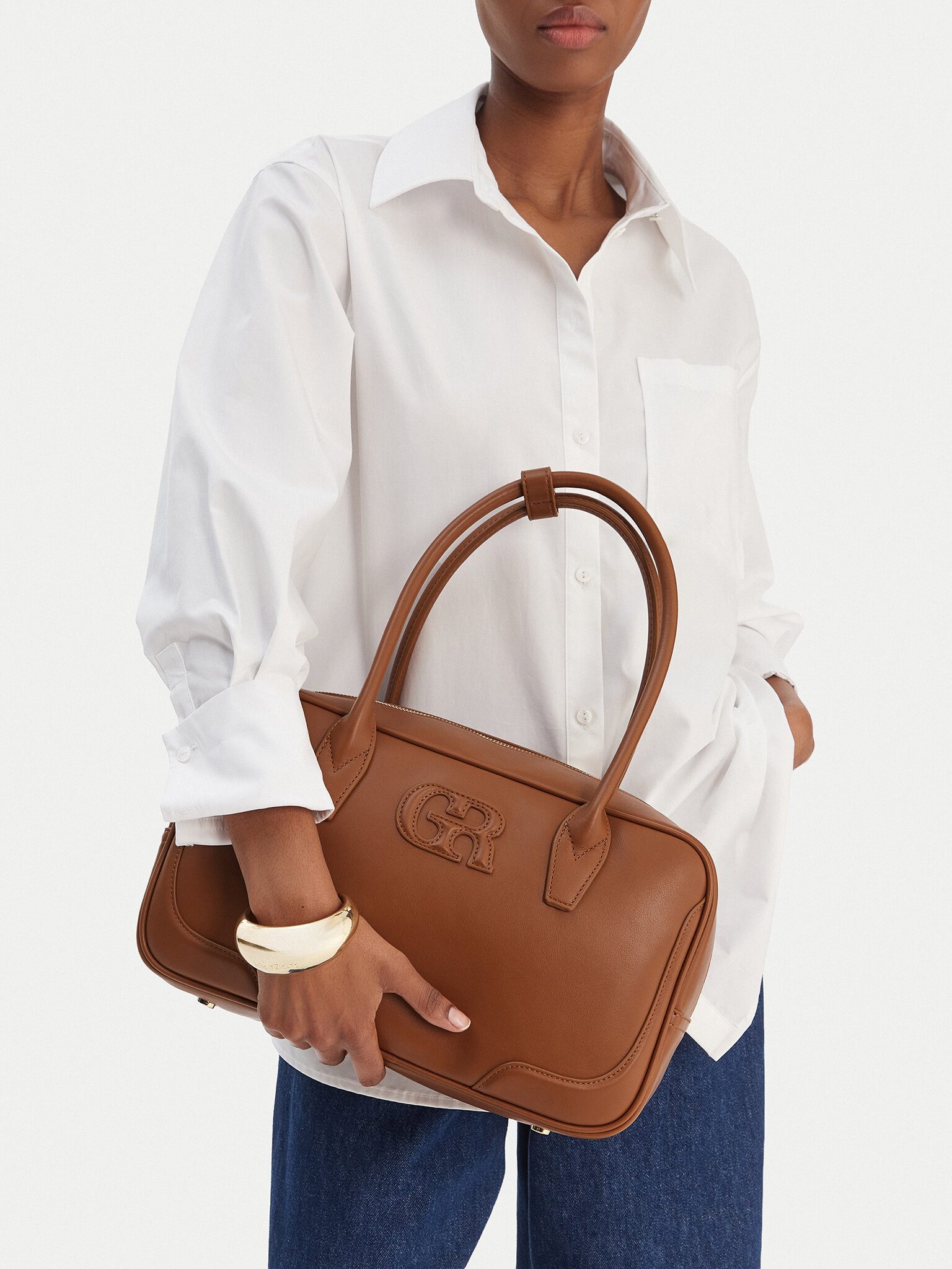 GINO ROSSI Handtasche Gino Rossi Damenhandtasche Braun Gino Rossi-C-LDA8555 Camel