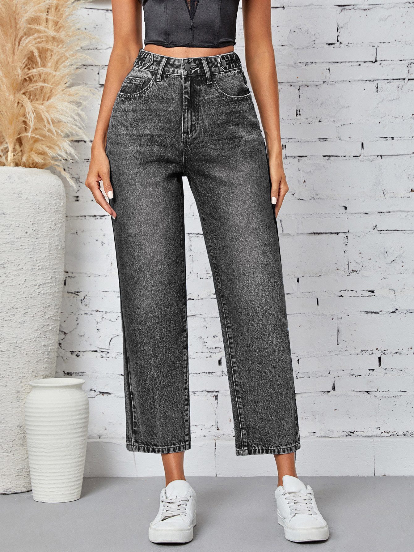 Beluring Weite Jeans Damen-Jeans, klassischer Loose Fit, gerade geschnitten günstig online kaufen