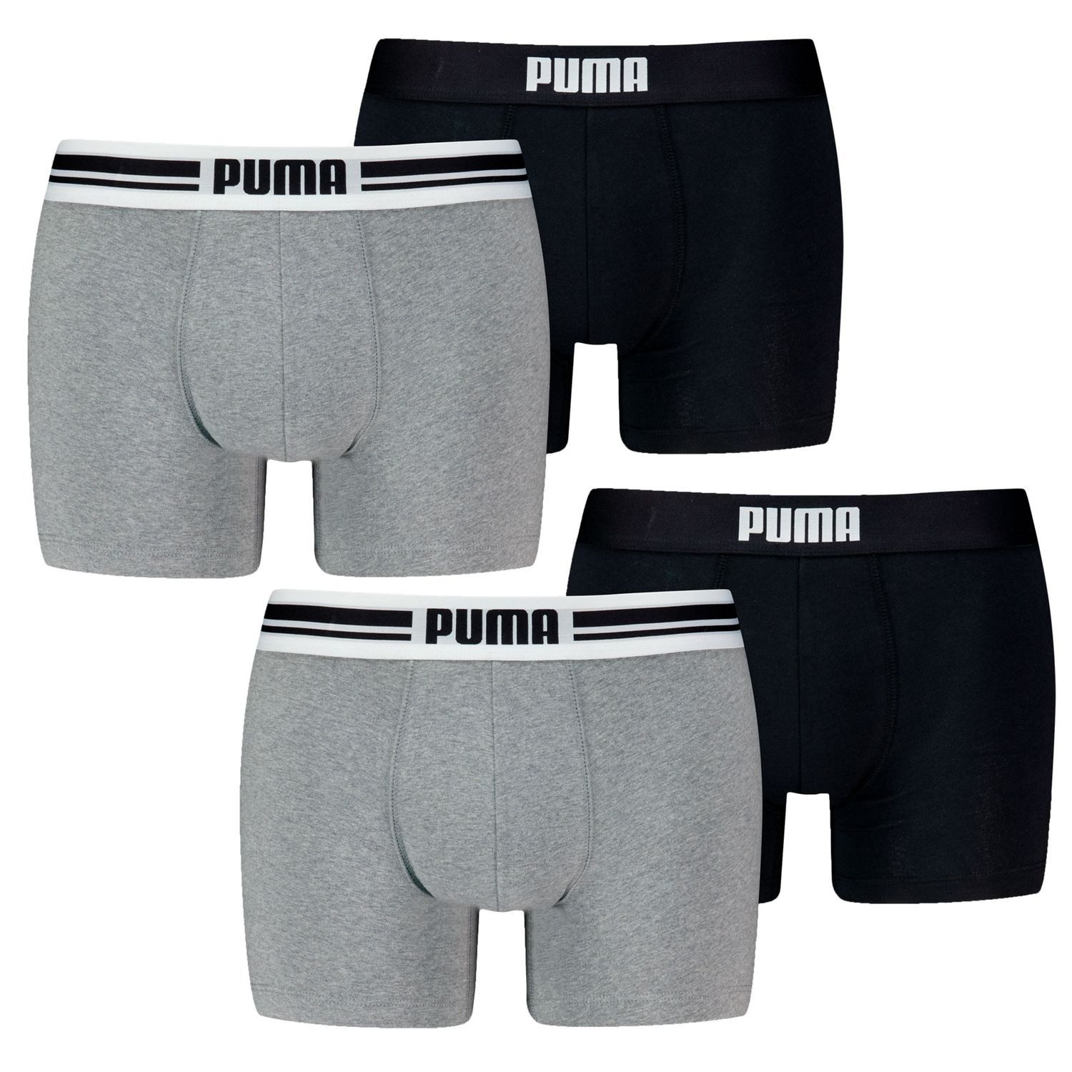 PUMA BODYWEAR Боксерские мужские трусы, боксерки Everyday Bodywear (4-St) Boxers Placed Logo, Webgummibund