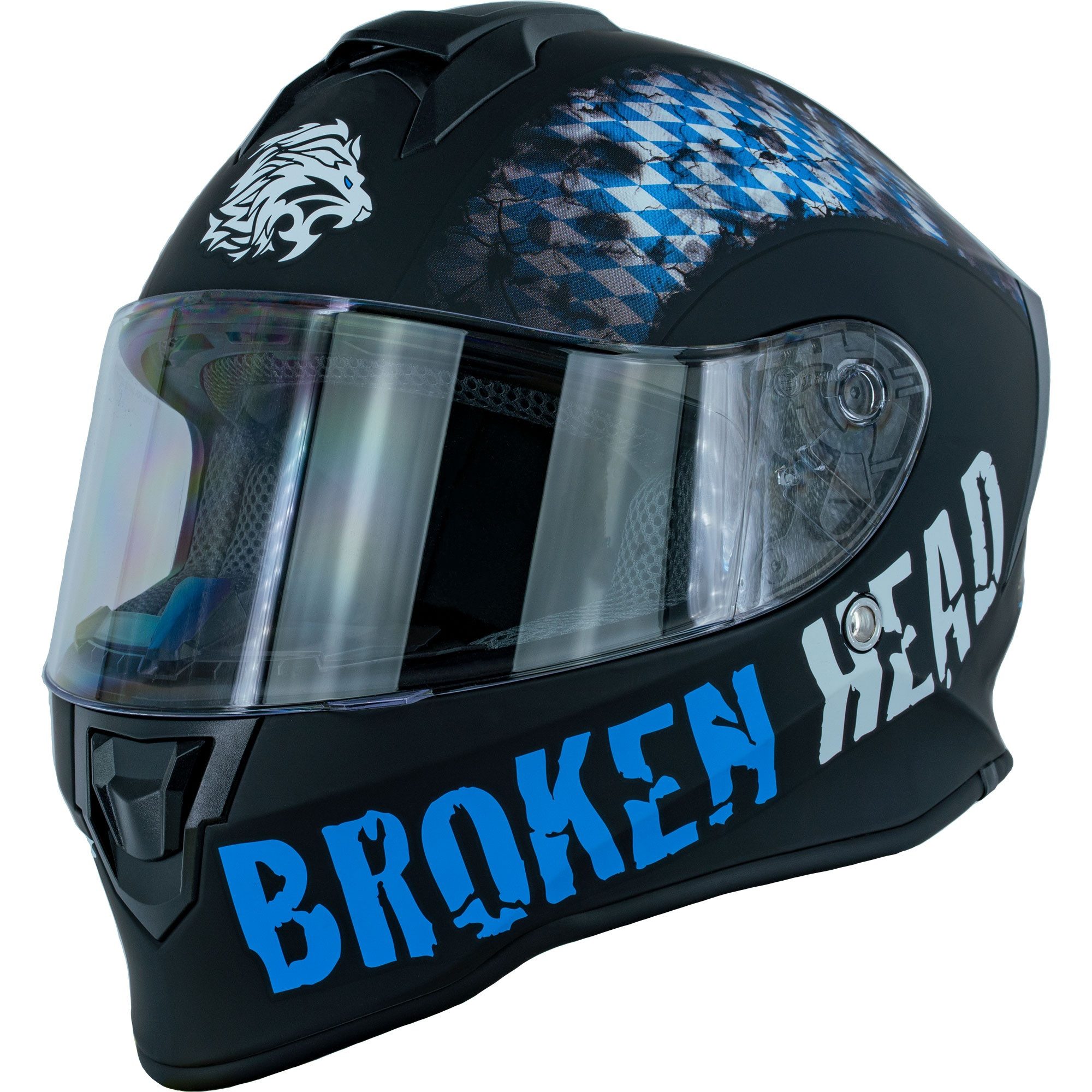 Broken Head Motorradhelm Bavarian Patriot Ltd., Für waschechte Bayern!