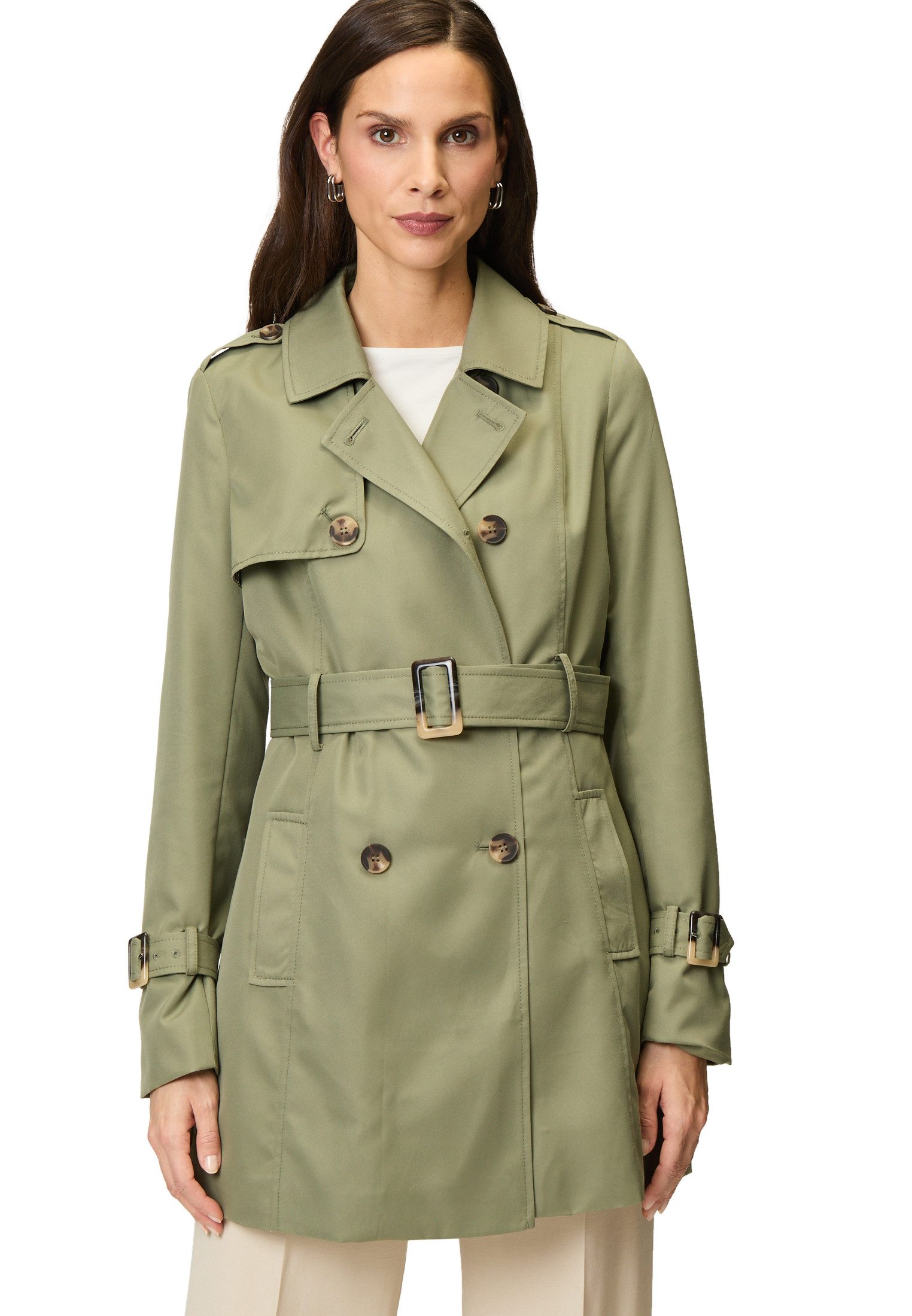 Trenchcoat zero Trenchcoat mit Bindegürtel