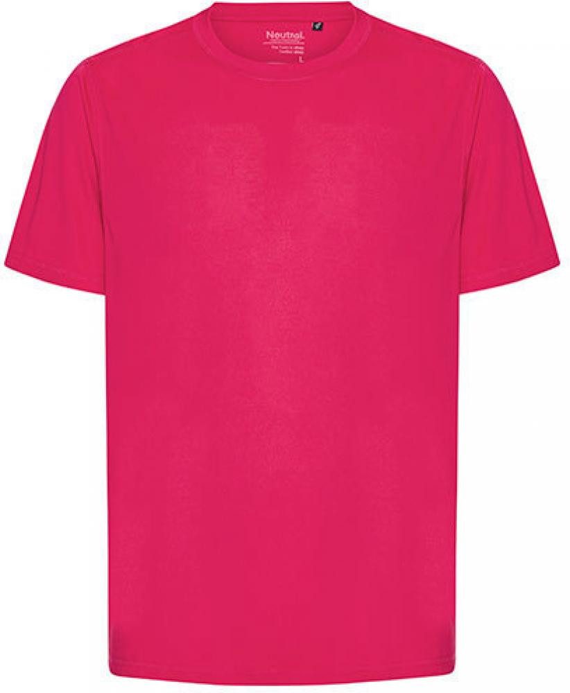 Rundhalsshirt Herren Shirt, Performance T-Shirt, 100 % recycelter Polyest