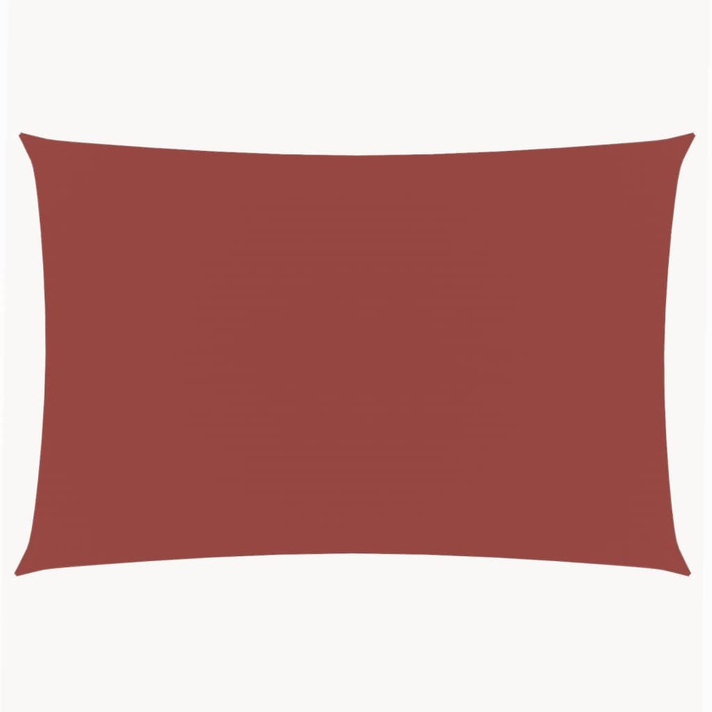 Sonnensegel Sonnensegel Oxford-Gewebe Rechteckig 3x6 m Terrakotta-Rot