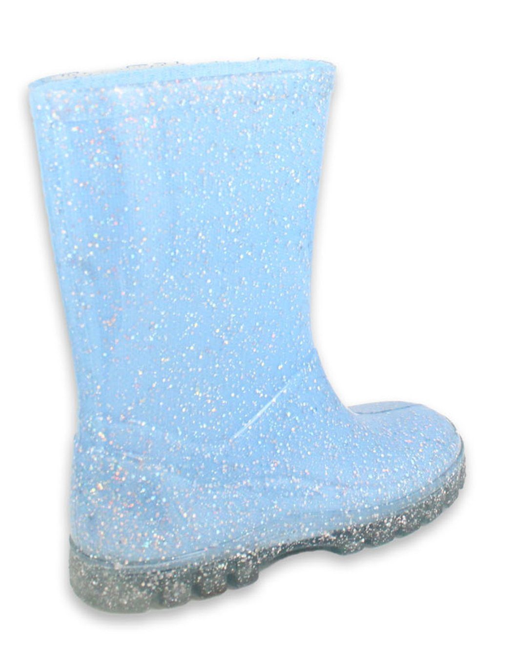 Beck Regenstiefel Glitzer Gummistiefel schmale und gute hellblau wasserdicht, Füße Laune) Passform (für trockene