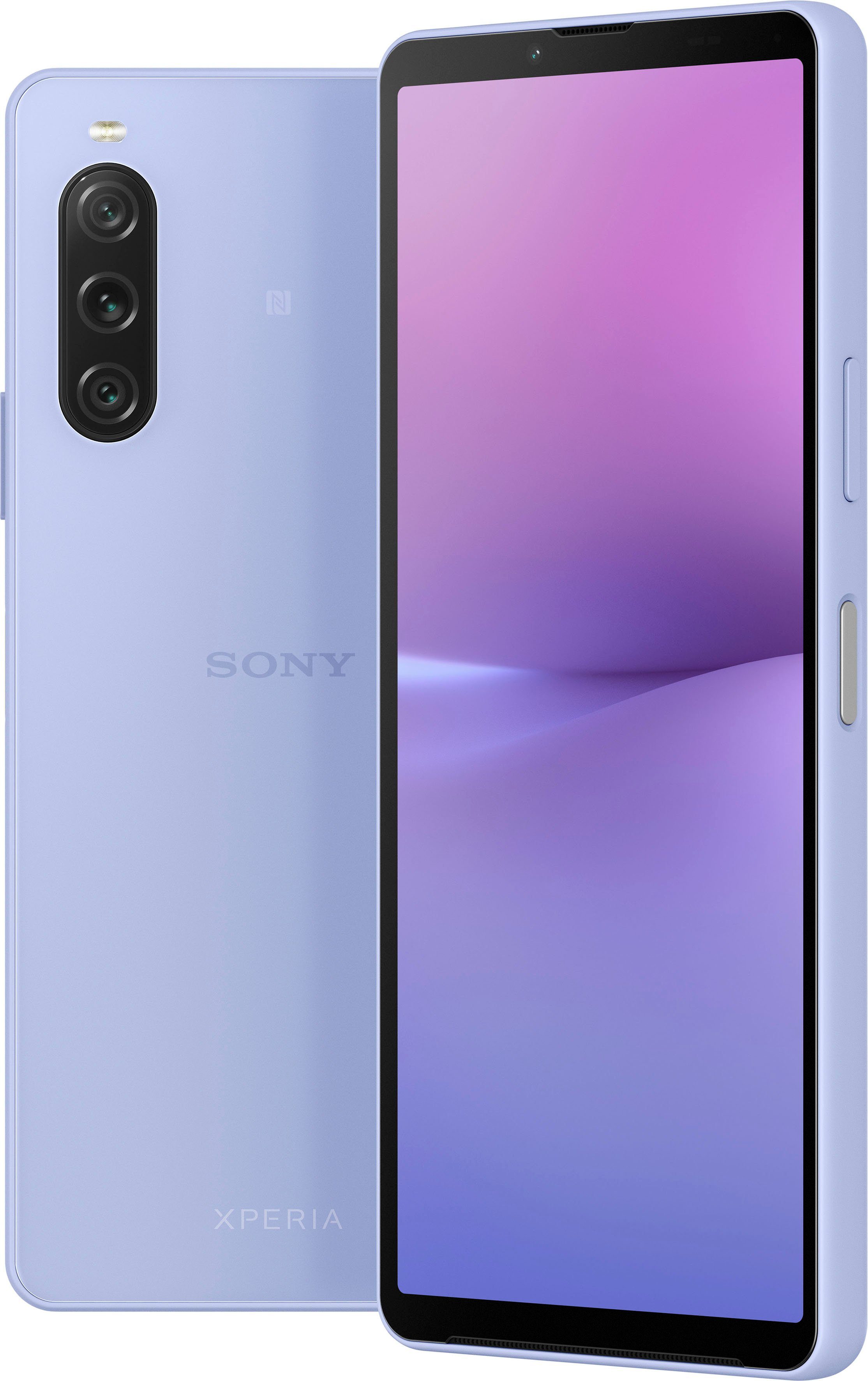 Sony XPERIA 10V Smartphone (15,5 cm/6,1 Zoll, 128 GB Speicherplatz, 48 MP Kamera) Lavendel