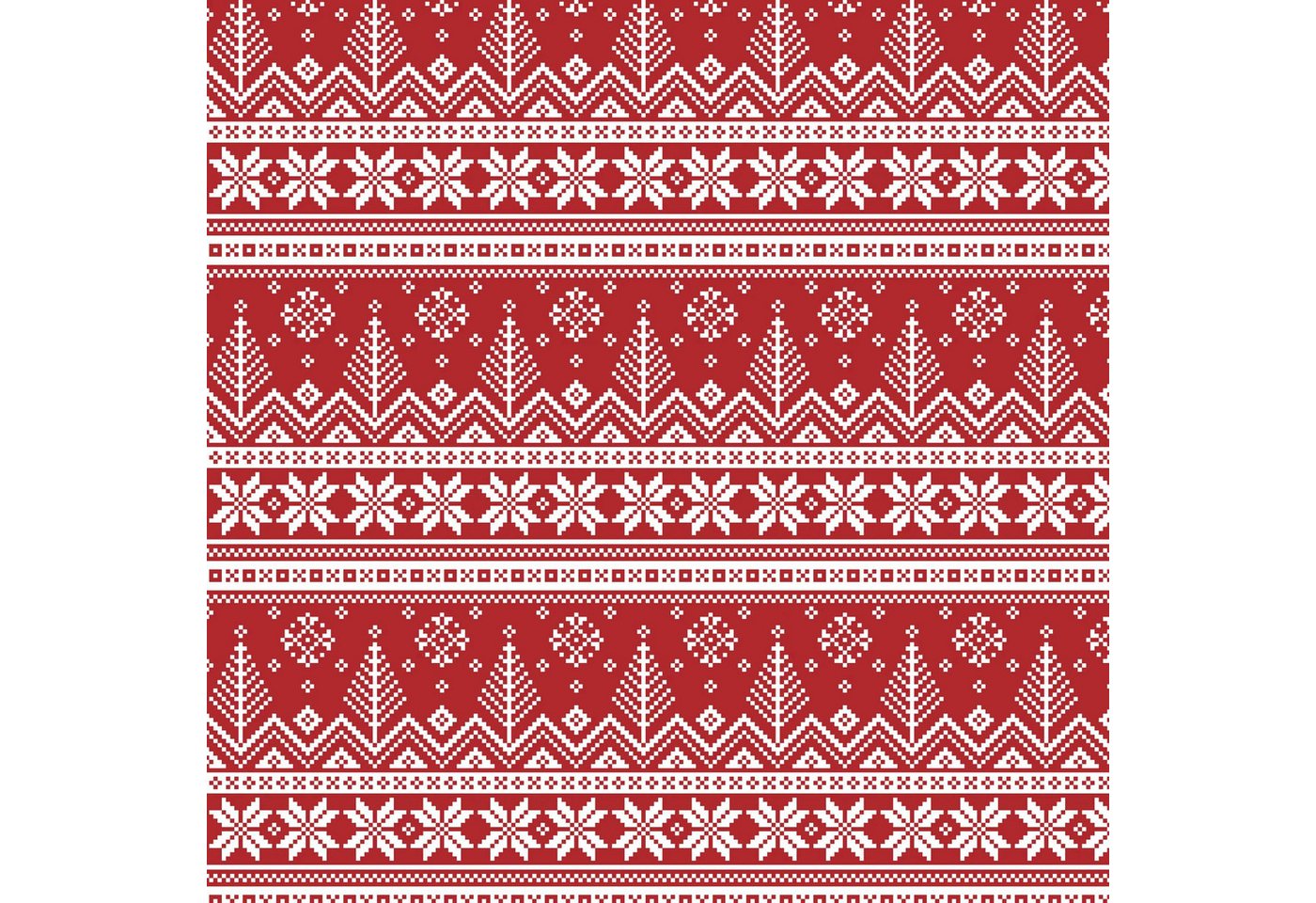Thumbnail - CLAIREFONTAINE Geschenkpapier Geschenkpapierrolle 50x0,70m skandinavisch Rot 201341C, Geschenkpapiere und Verpackung
