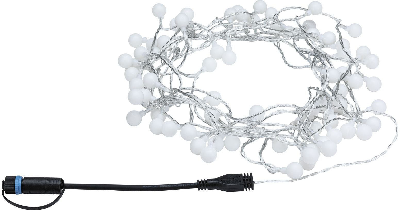 Paulmann LED-Lichterkette Plug & Shine IP44 7,5m 24V 3.000K 72x2lm, 1-flammig