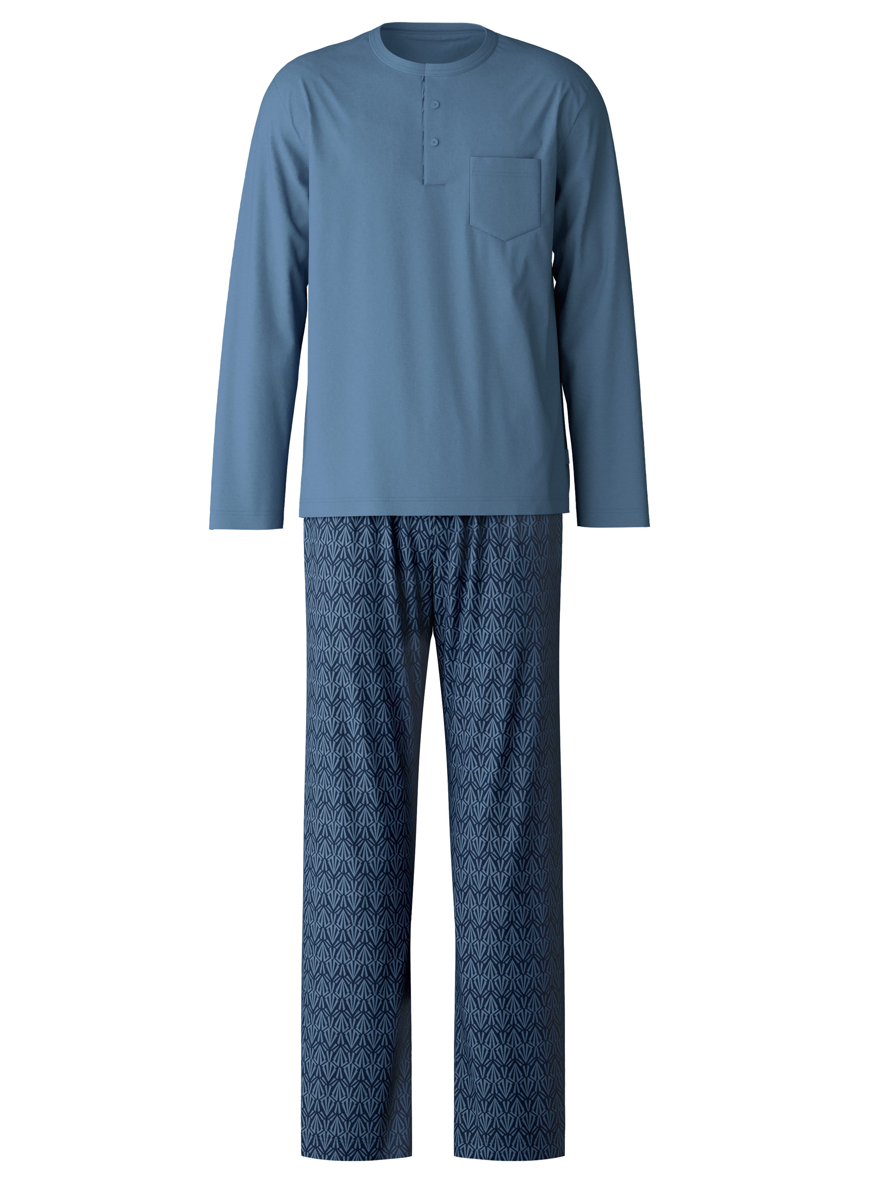 CALIDA Pyjama Relax Imprint 2 (2 tlg) mit aufgesetzer Brusttasche günstig online kaufen