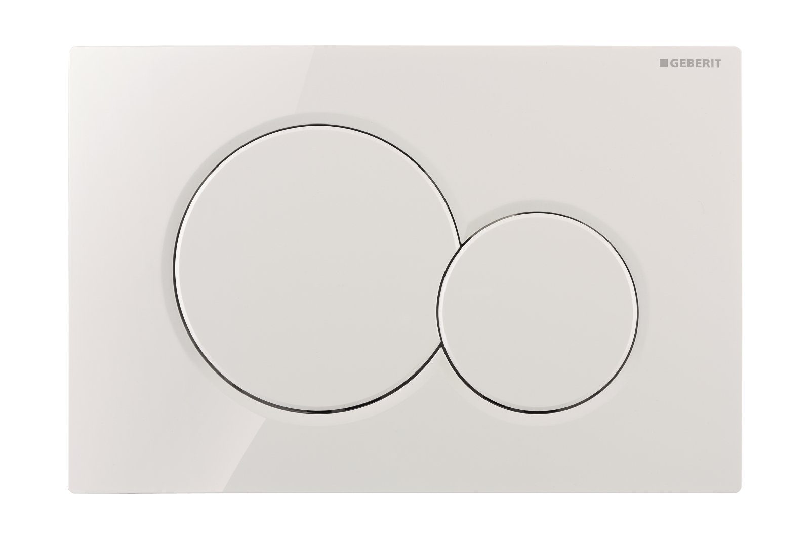 GEBERIT Betätigungsplatte,Zwei-Mengen-Spültechnik, (1 tlg., Revisionsplatte), Sigma01, 115.770.115, Weiß, Zwei-Mengen-Spültechnik, 212397