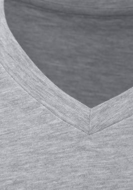 Bruno Banani T-Shirt (3-tlg., 3er-Pack) mit V-Ausschnitt, perfekte Passform, aus elastischer Baumwolle