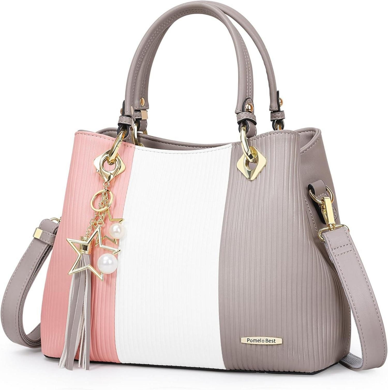 LuxusKollektion Handtasche Damen Handtasche gestreift Multifunktion Umhängetasche