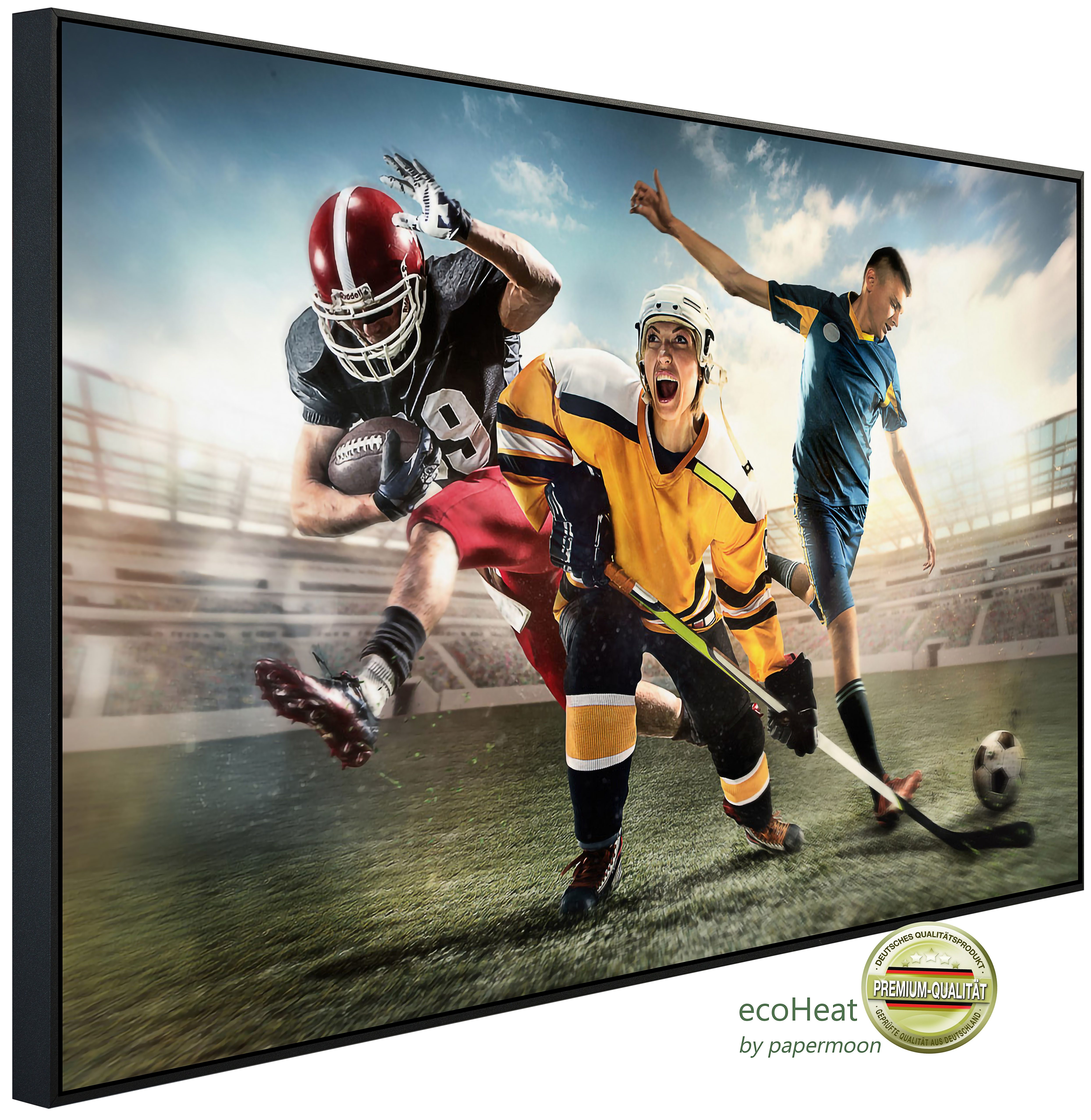 Papermoon Infrarotheizung INFRAROT-BILD-HEIZUNG, Sport, TÜV-Rheinland/GS zertifiziert, angenehme Strahlungswärme