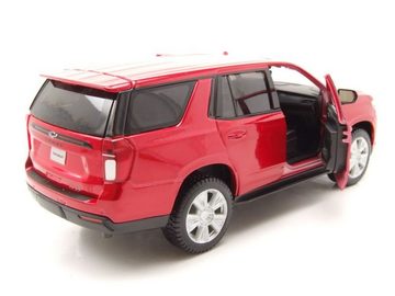 Maisto® Modellauto Chevrolet Tahoe 2021 rot Modellauto 1:24 Maisto, Maßstab 1:24