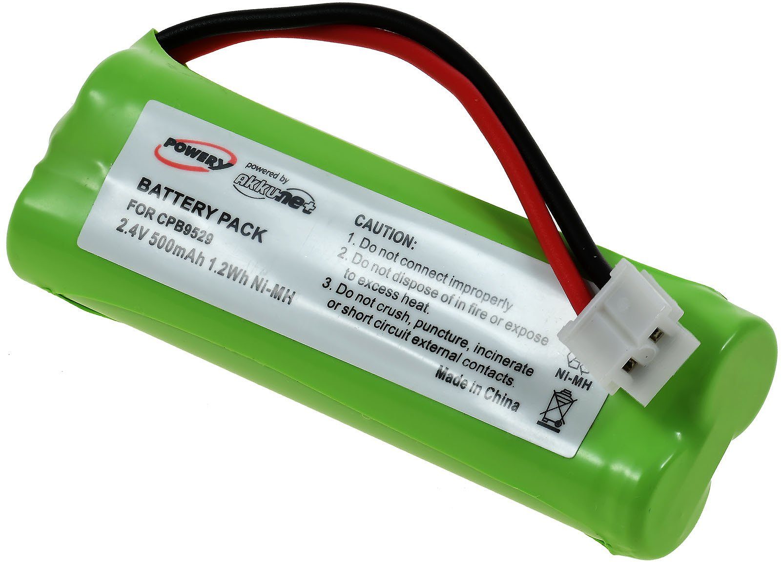 Powery Akku ersetzt Medion Typ GPHC05RN01 Akku 500 mAh (2.4 V)