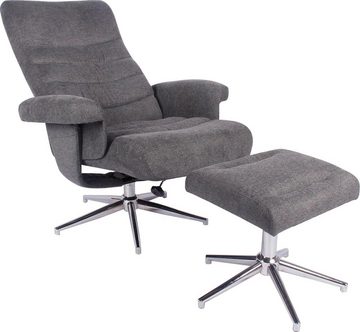 Duo Collection TV-Sessel Markham, mit Hocker und Relaxfunktion, 360 Grad drehbar