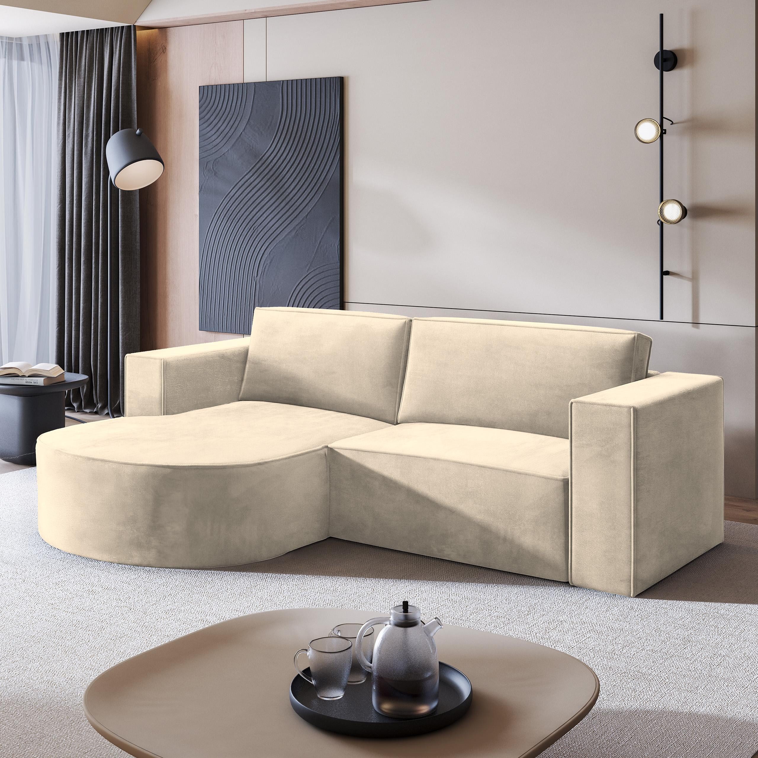 Masseno Ecksofa SORELA mit Schlaffunktion L-Form, günstig online kaufen