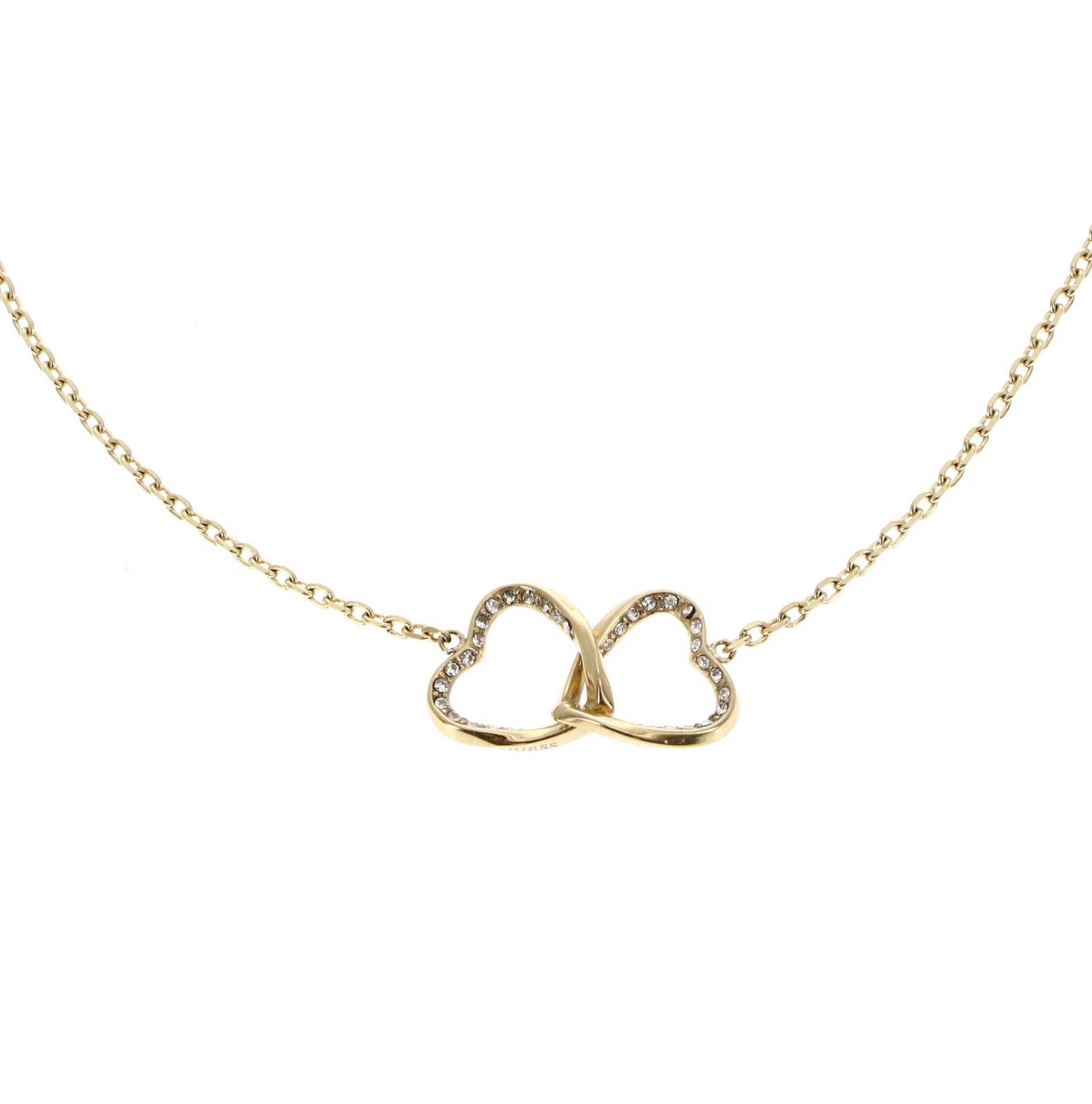 Guess Herzkette Two Hearts Necklace