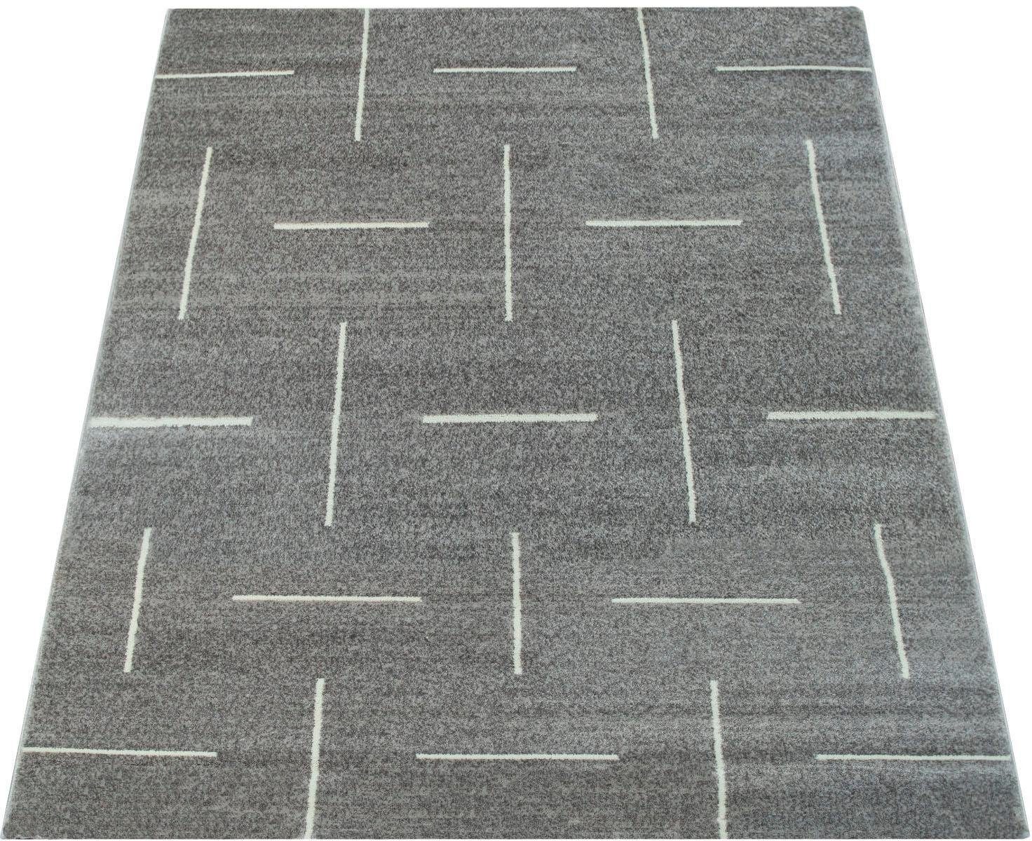 Teppich Tibesti 5085, Paco Home, rechteckig, Höhe: 15 mm, Kurzflor,  modernes Design, Wohnzimmer, für Fußbodenheizung geeignet
